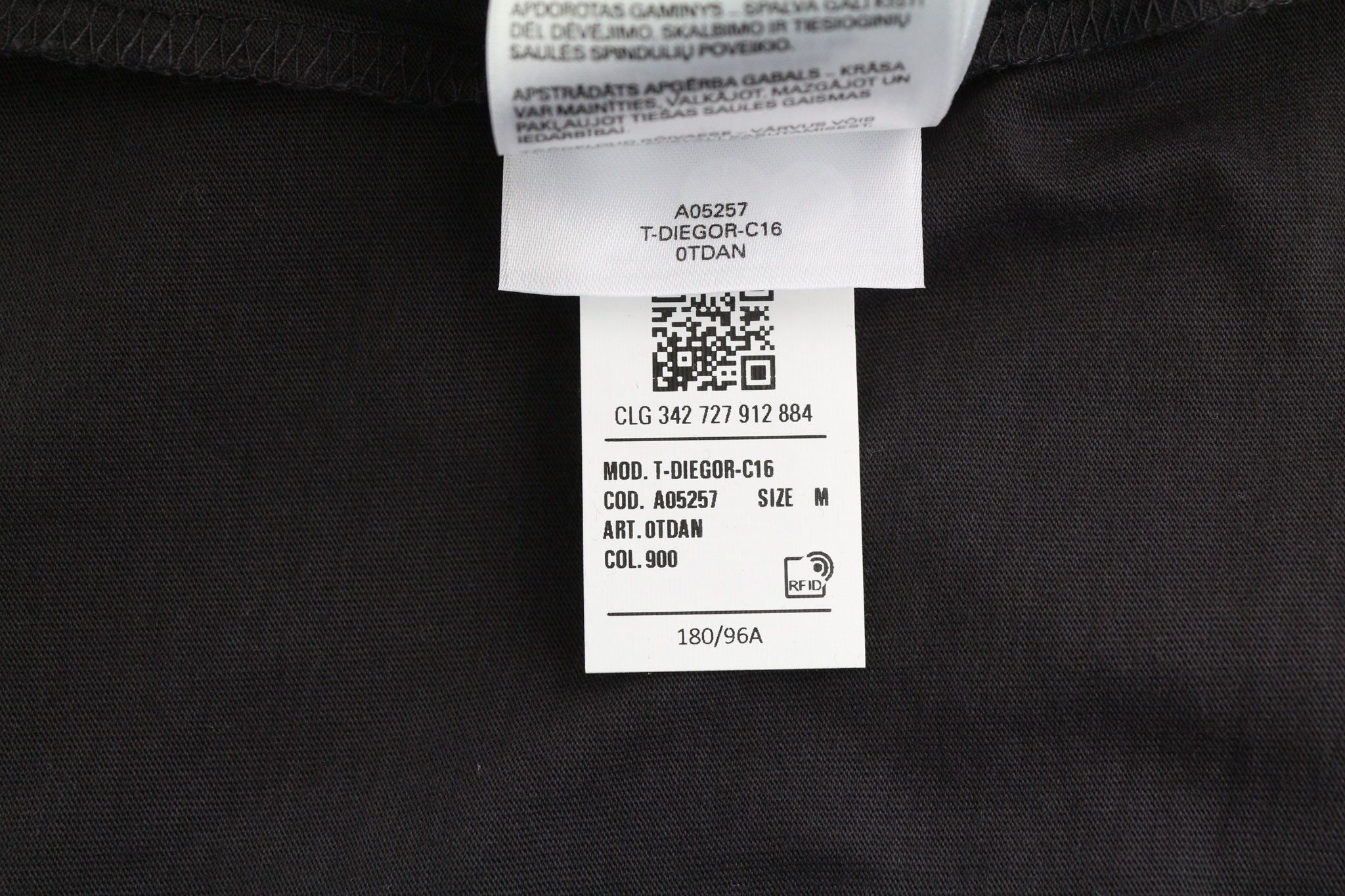 Diesel T-DIEGOR-C16 M Short Sleeve Logo Print Tee 40291 Size US M / EU 48-50 / 2 - 9 Thumbnail