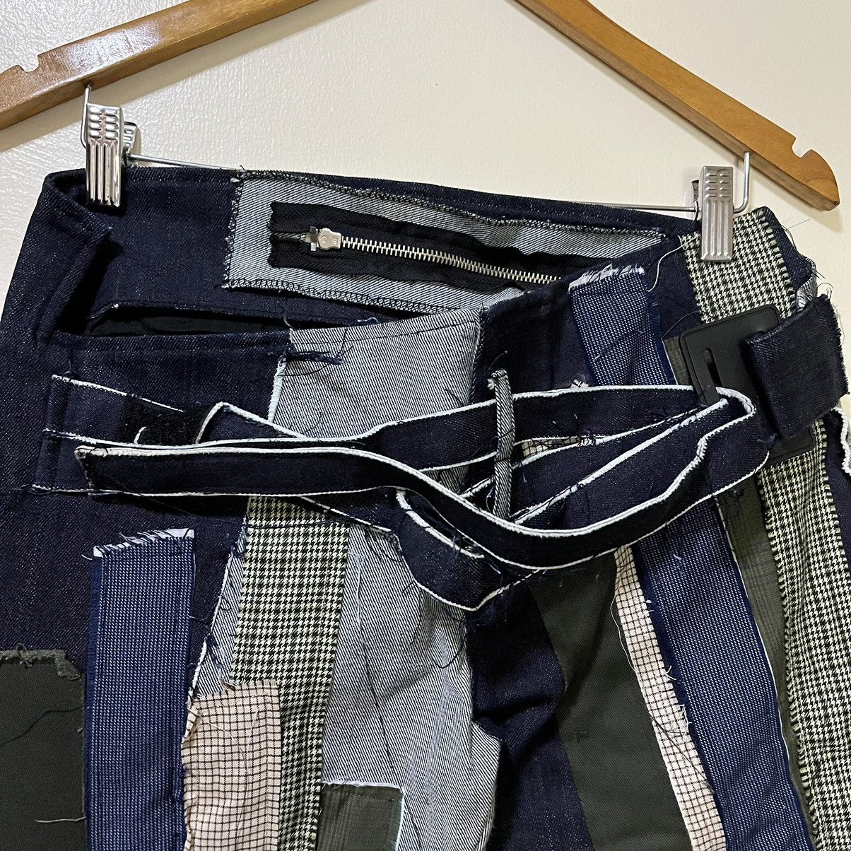 Japanese Brand MEP APOSTROPHE (T) ME PATCHWORK FLARED UNCLE ZIP DENIM PANTS Size US 32 / EU 48 - 4 Thumbnail