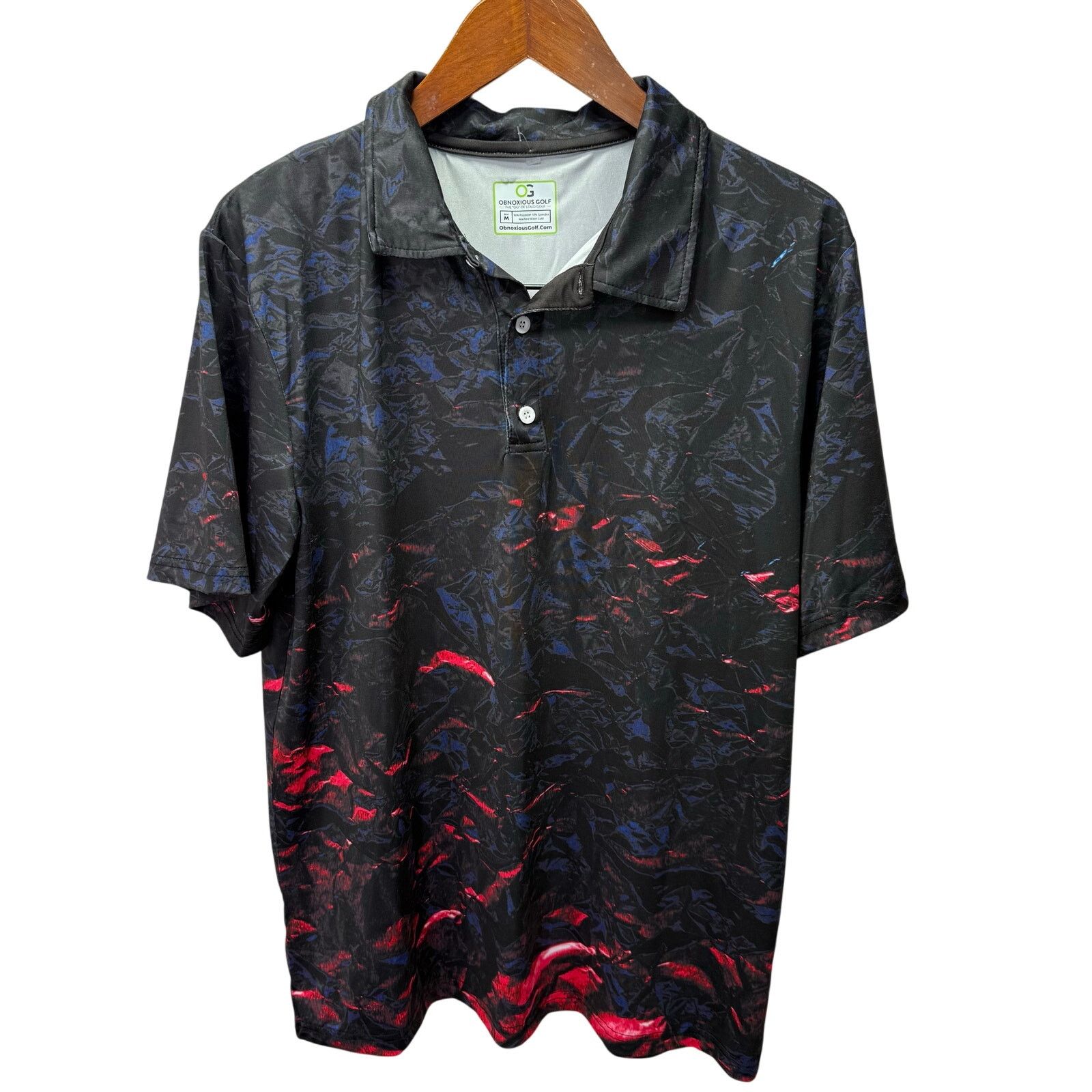 Whim Golf Obnoxious Golf Men's Polo Shirt sz M Performance #G702 Size US M / EU 48-50 / 2 - 1 Thumbnail