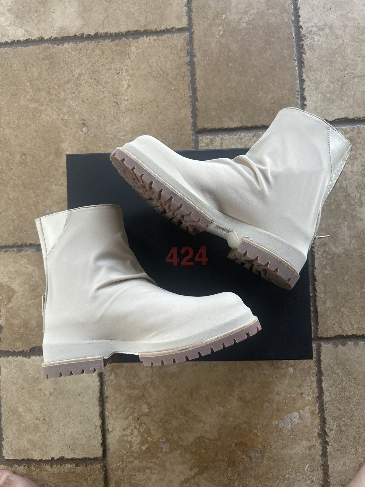 424 424 Beige/Tan Marathon Boots Size US 8 / EU 41 - 2 Thumbnail