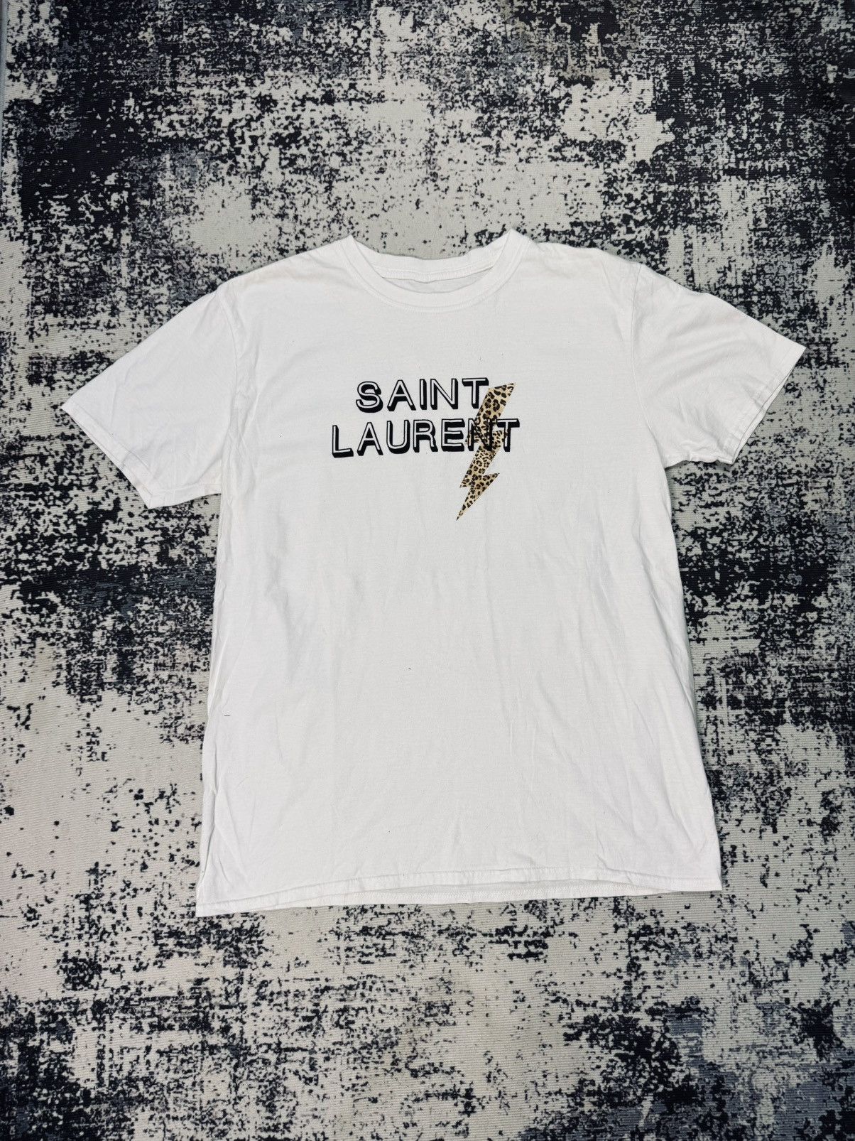 Vintage Vintage “saint laurent” print tshirt white M Size US M / EU 48-50 / 2 - 1 Thumbnail