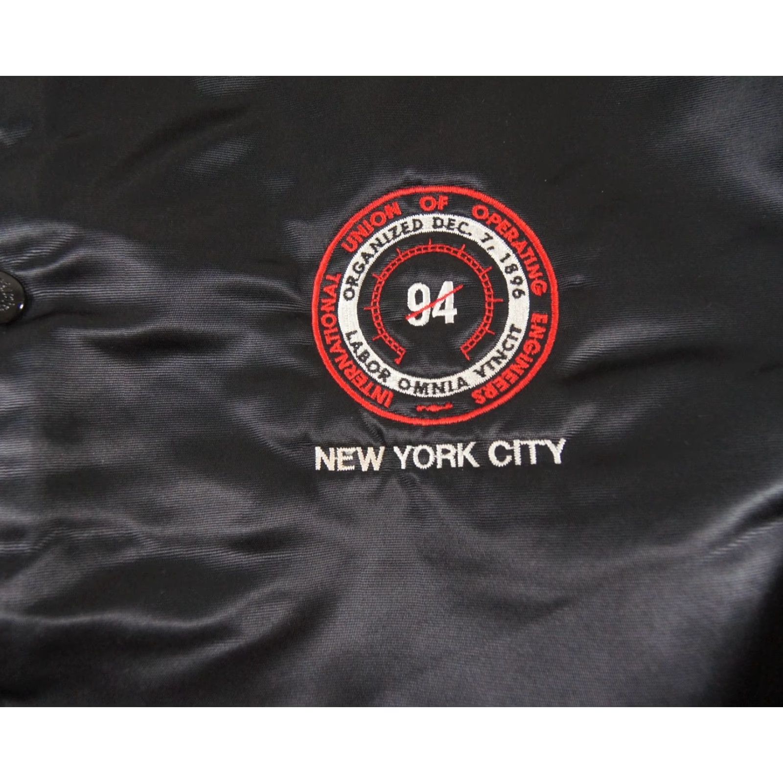 Vintage Vintage Birdie Men's Bomber Jacket Fall Spring Winter 90s Black Satin Outdoor Casual Mens Large Size US L / EU 52-54 / 3 - 3 Thumbnail