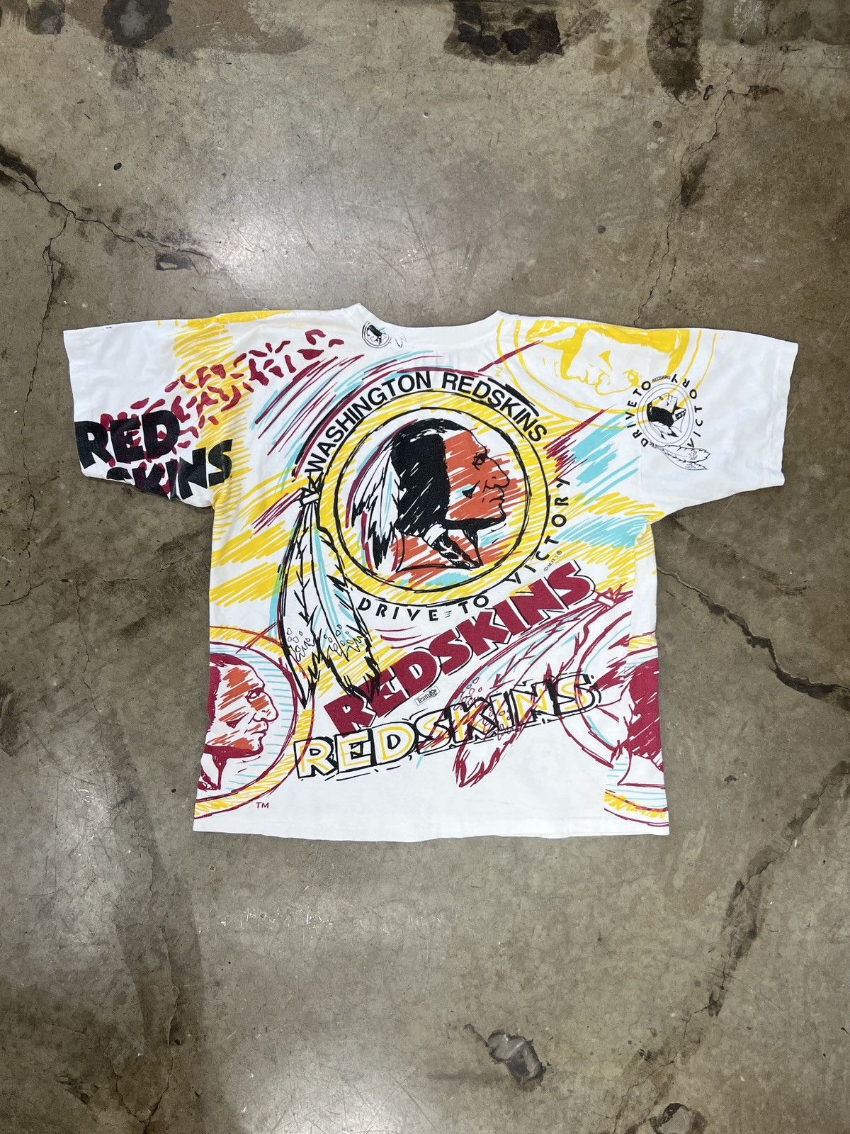 NFL Vintage AOP Magic Johnson Washingtion Redskins Tee XL Size US XL / EU 56 / 4 - 5 Thumbnail