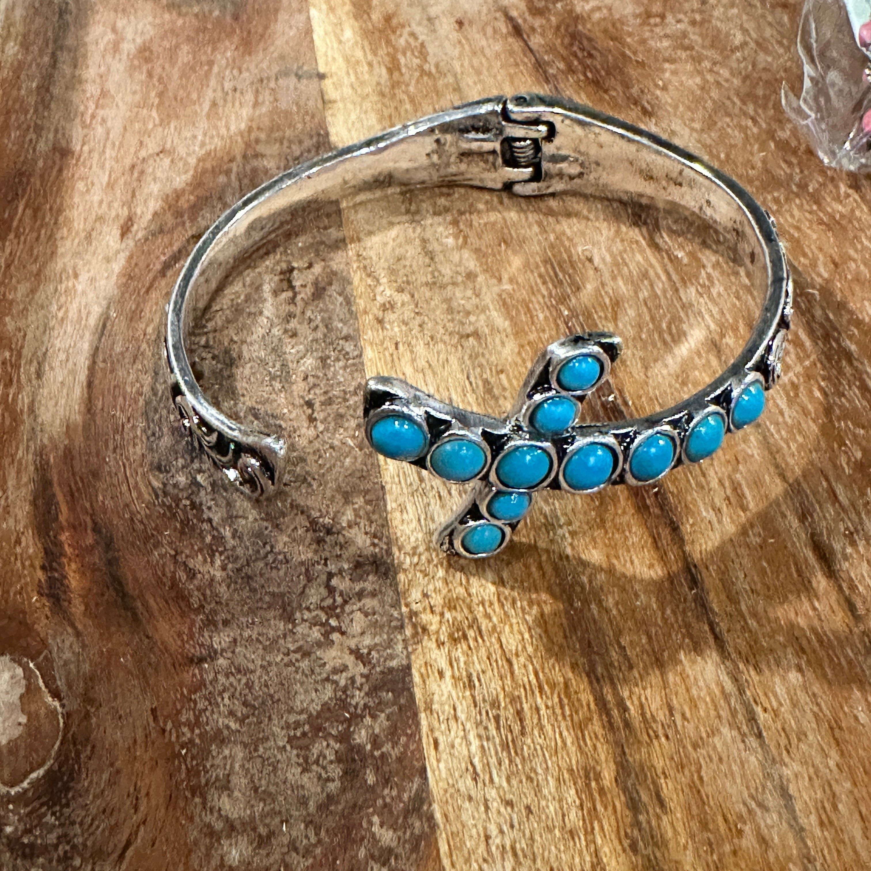 Other Boho Chic Religion Spiritual Elegance Turquoise Bead Cross B Size ONE SIZE - 7 Thumbnail