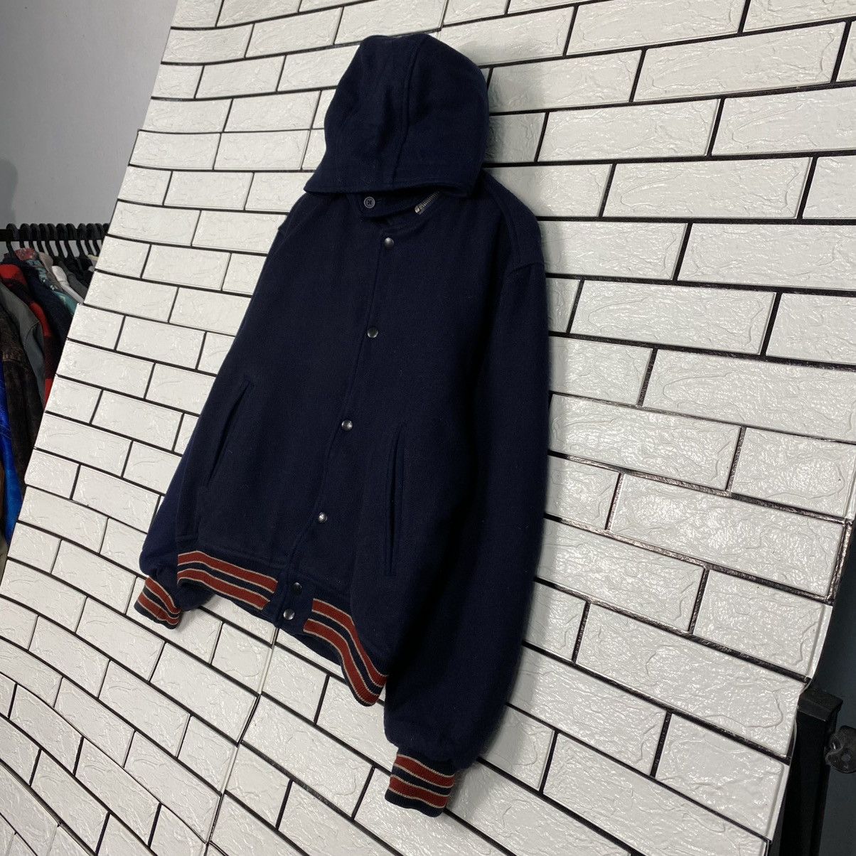 Japanese Brand 🔥VINTAGE WOOL BOMBER JACKET MEN’S FLANDRE ISSEY MIYAKE Size US M / EU 48-50 / 2 - 3 Thumbnail