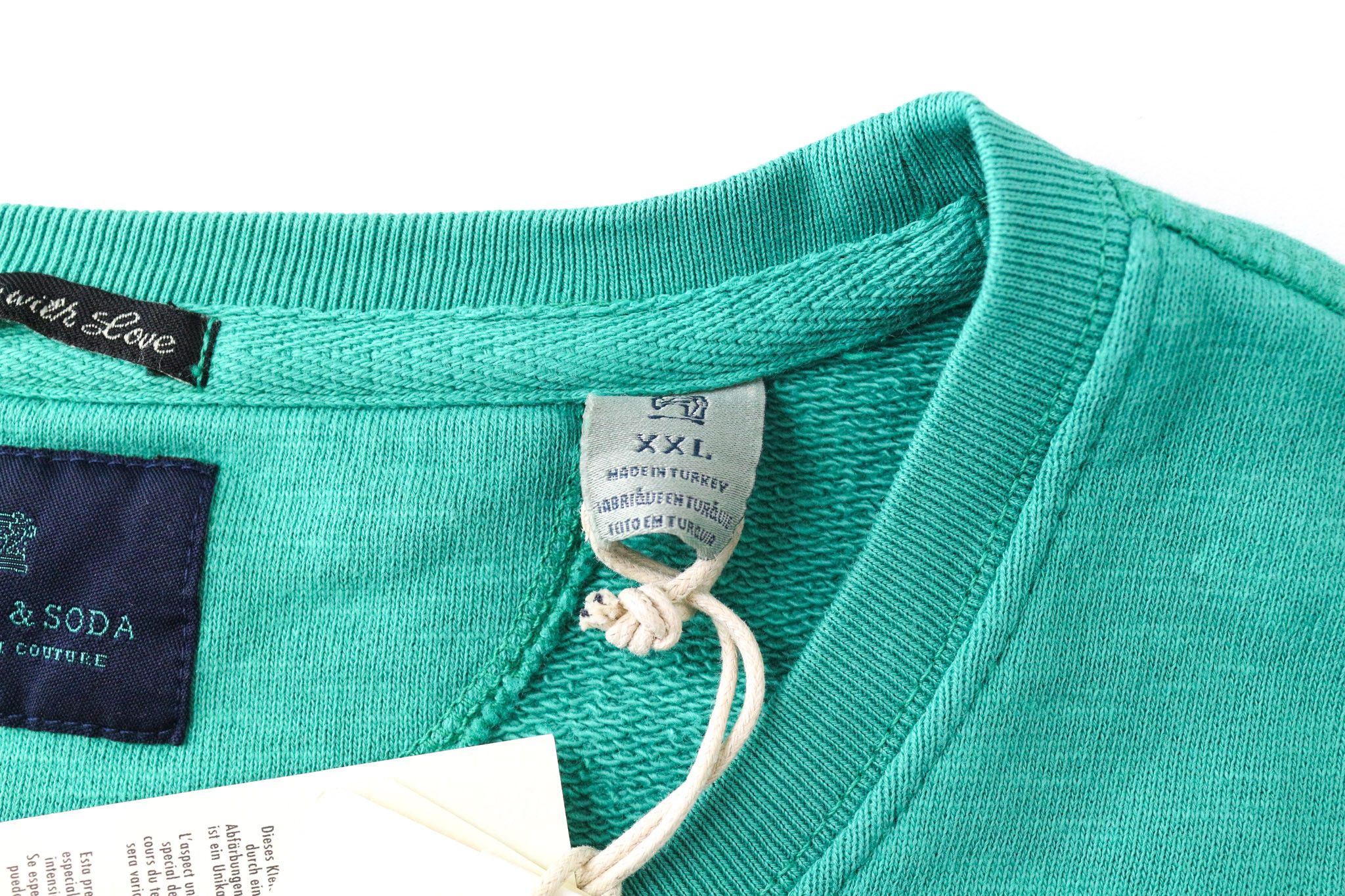 Scotch & Soda 2XL Green Graphic Fleece Sweatshirt 75026 Size US XXL / EU 58 / 5 - 5 Thumbnail
