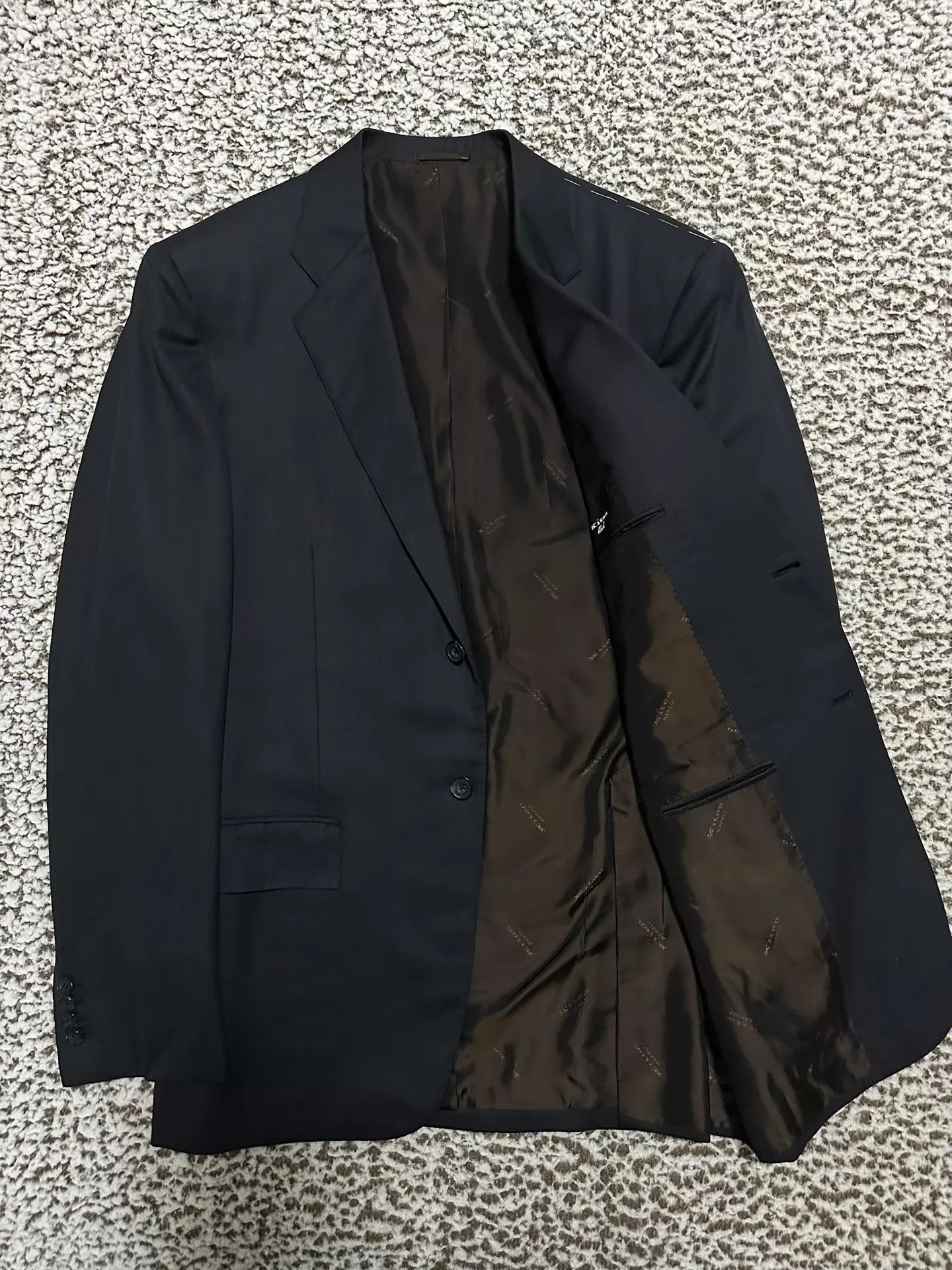 Kiton Kiton New High-Count Wool Suit Charcoal 46/48 Adjustable Size 46R - 3 Thumbnail