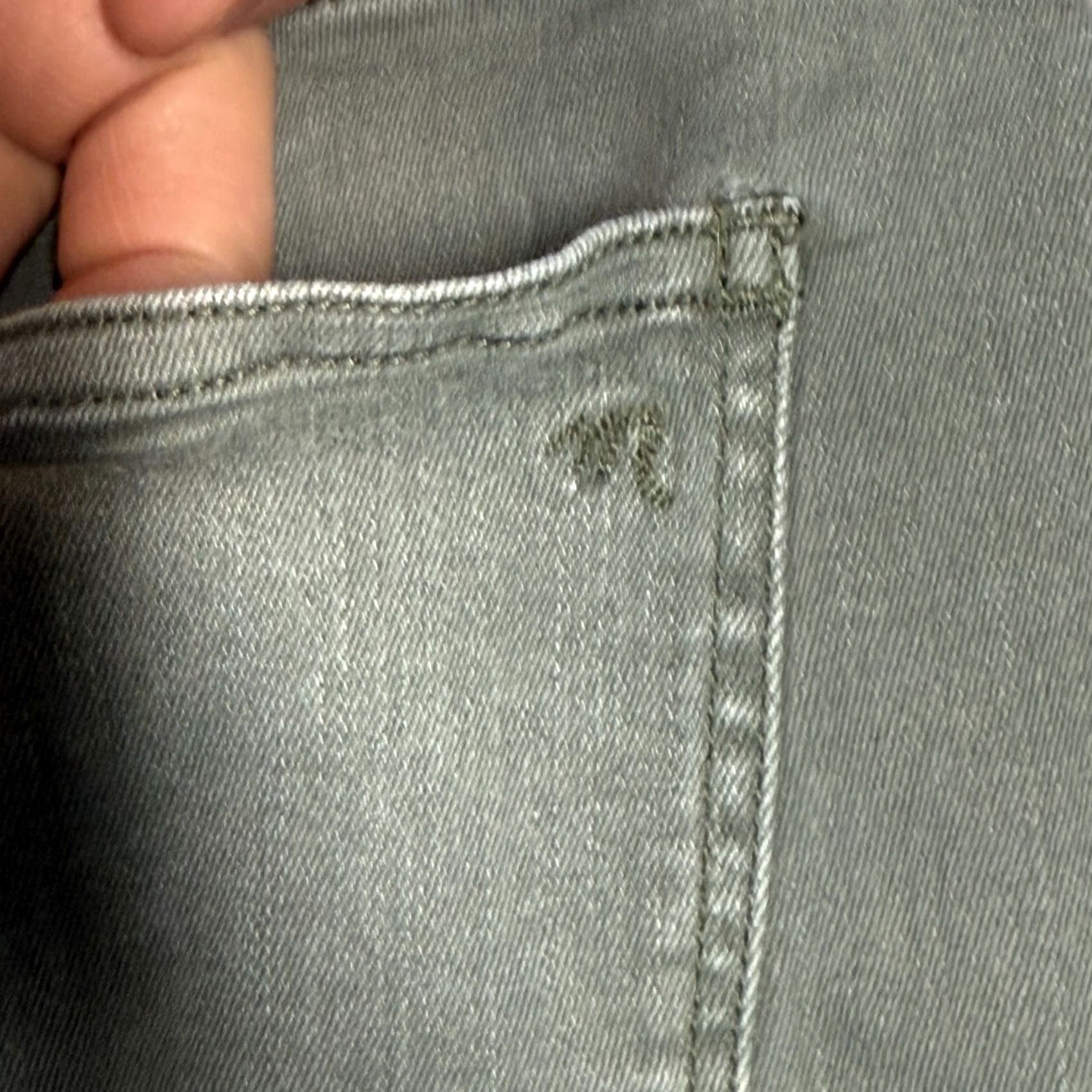 Madewell Madewell Jeans Womens 28 Green Skinny High Rise Classic Casual Boho Button Fly Size 28" / US 6 / IT 42 - 7 Thumbnail