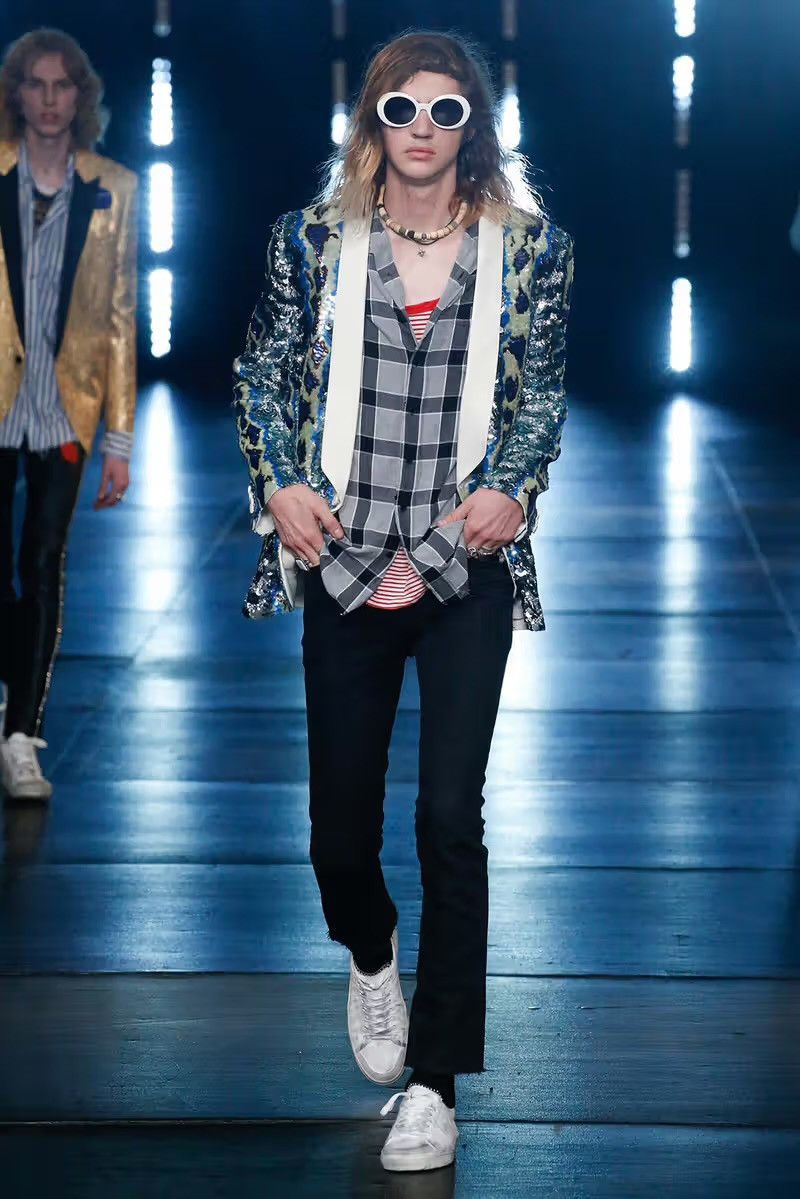 Saint Laurent Paris D02 hedi slimane distressed mid rise skinny jeans Size US 30 / EU 46 - 2 Thumbnail