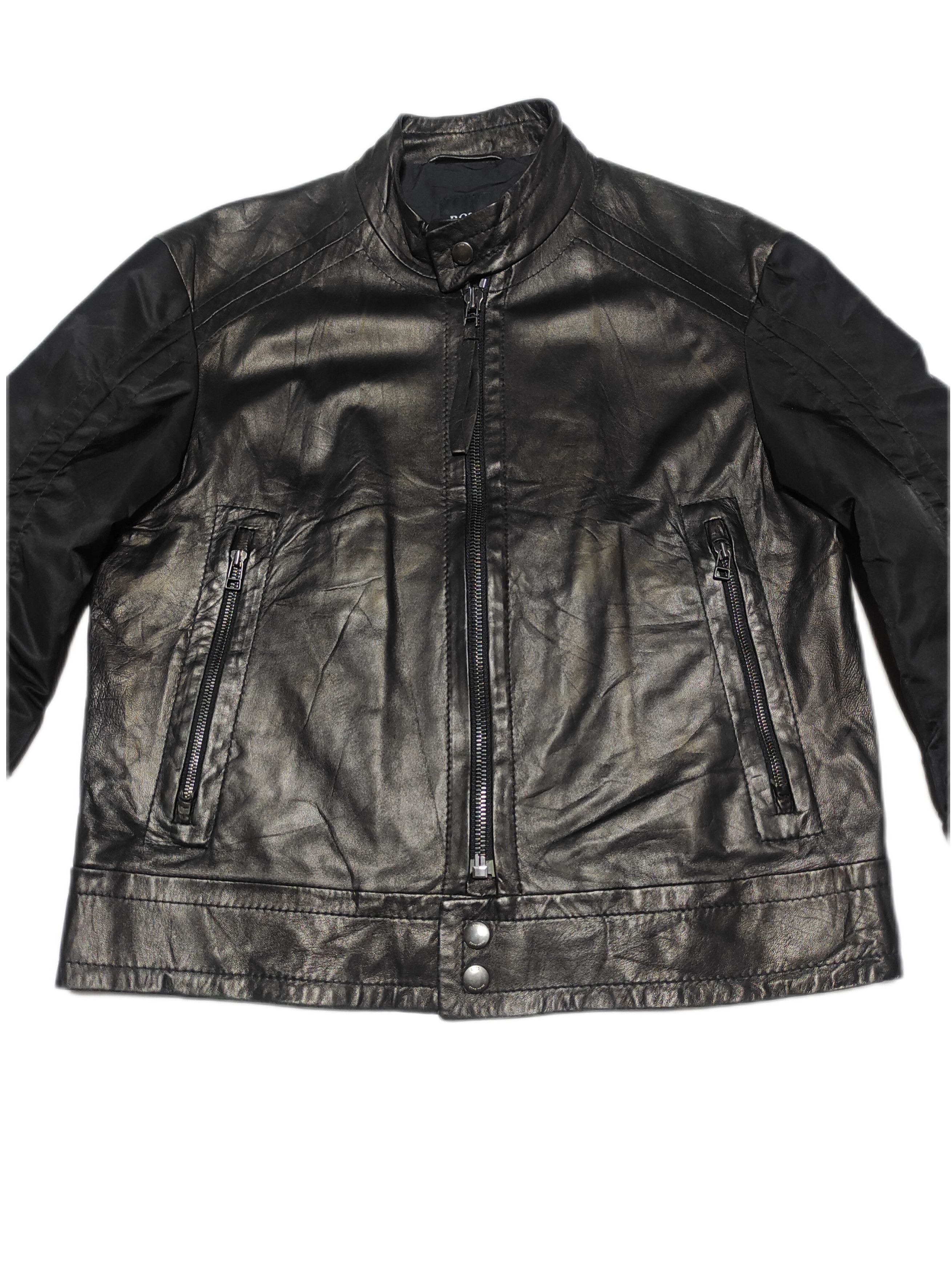 Hugo Boss HUGO BOSS premium Hugo Boss Leather jacket mix Polyester Size US M / EU 48-50 / 2 - 4 Thumbnail
