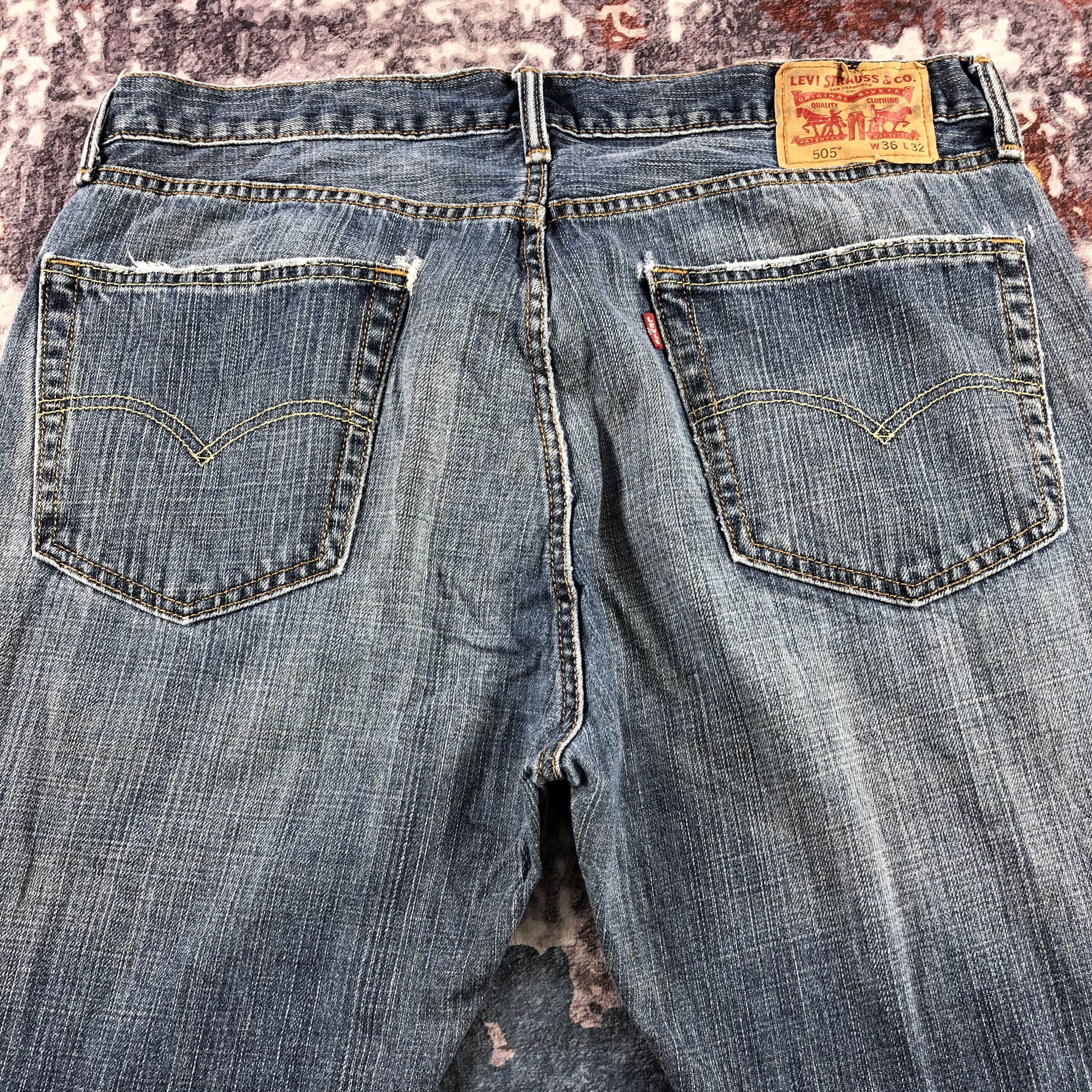 Levi's × Vintage Vintage Blue Wash Levis 505 Jeans-JM3103 Size US 36 / EU 52 - 4 Thumbnail