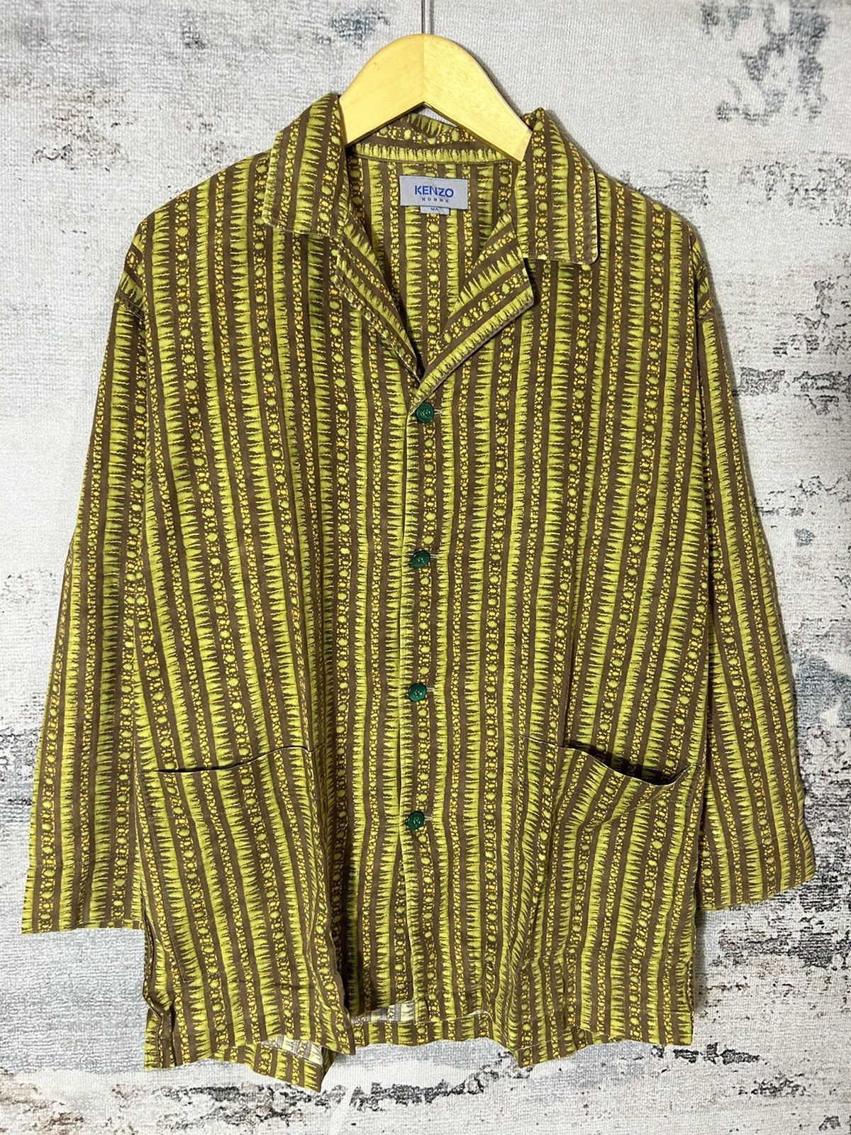 Japanese Brand × Kenzo × Vintage Rare Vintage Kenzo Design Buttons Shirt Size US L / EU 52-54 / 3 - 1 Thumbnail