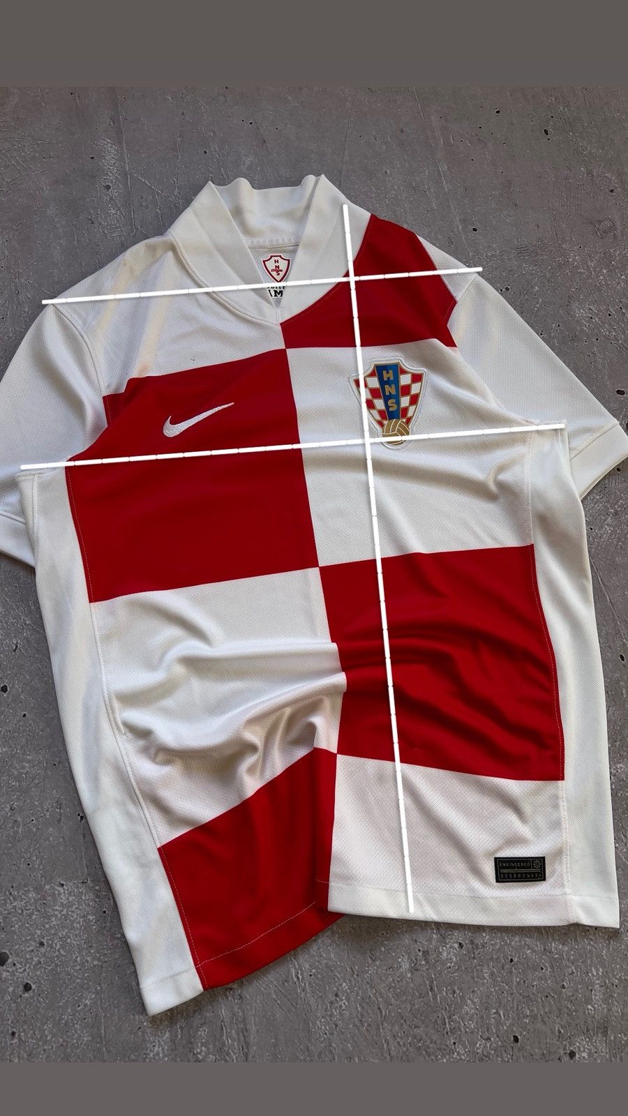 Nike CROATIA Nike Football Shirt 2024Soccer Jersey HNS Hrvatska M Size US M / EU 48-50 / 2 - 2 Thumbnail