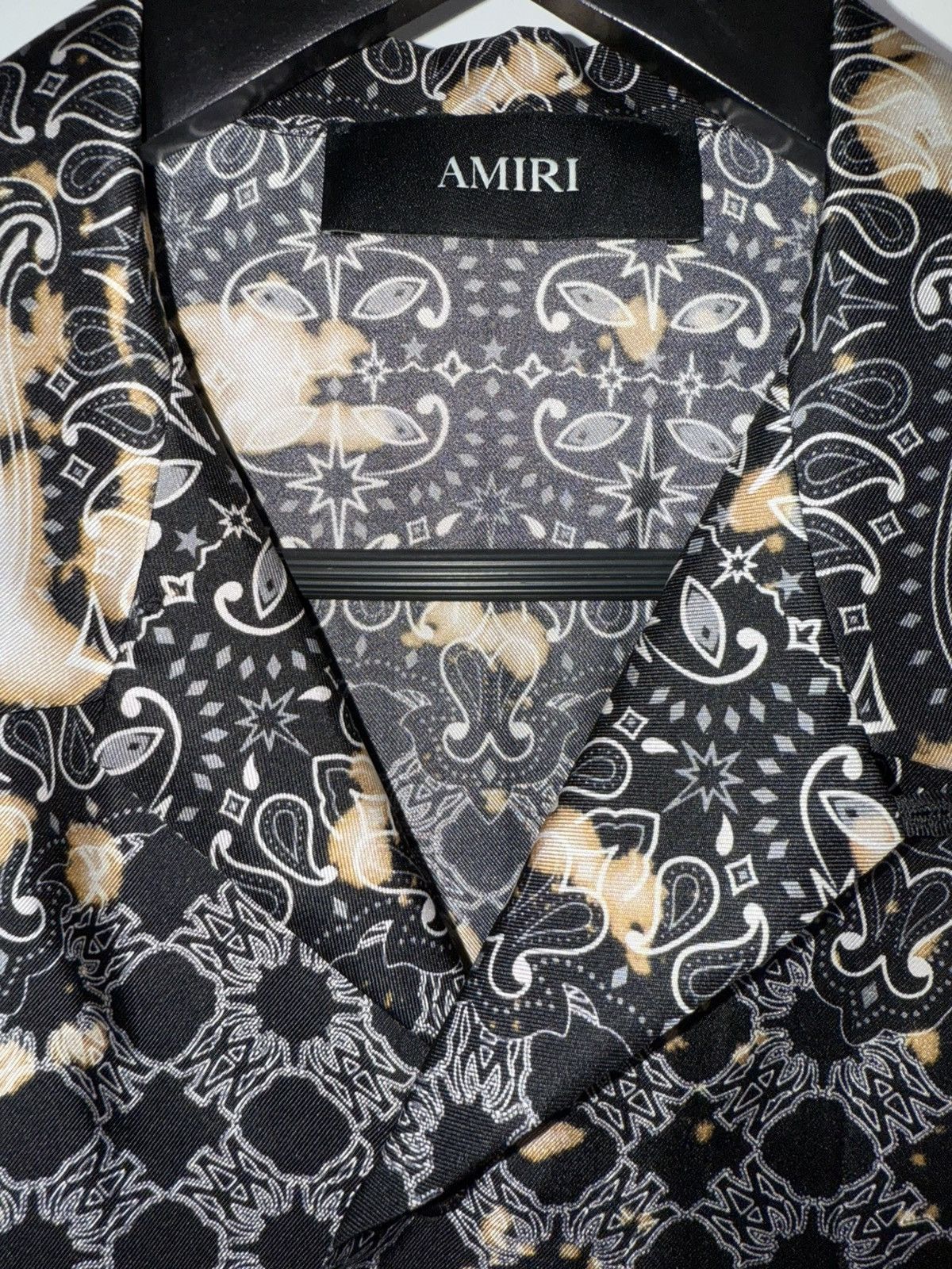 Amiri Amiri Bleach Bandana Bowling Shirt, made from 100% silk Size US L / EU 52-54 / 3 - 6 Thumbnail