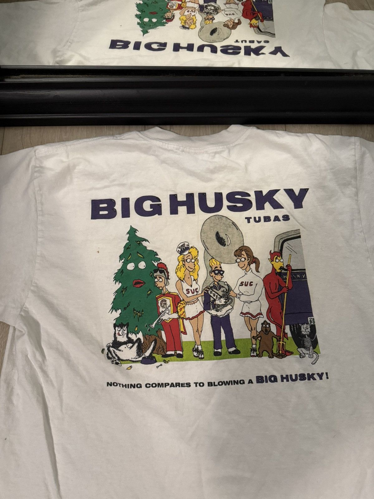 Harley Davidson × Vintage Vintage / Y2K Big Husky Tubas Humor Shirt Size US XL / EU 56 / 4 - 2 Thumbnail
