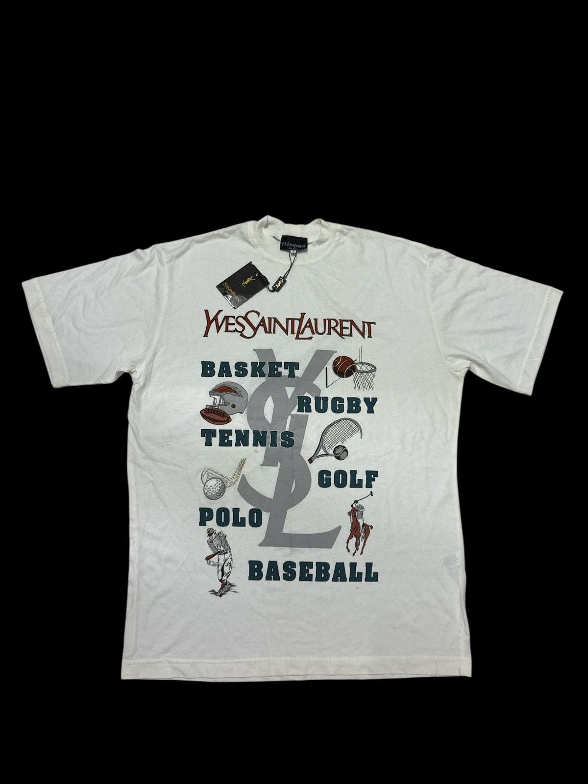 Yves Saint Laurent TRUE VINTAGE YSL SPORTS T-SHIRT Size US M / EU 48-50 / 2 - 1 Thumbnail
