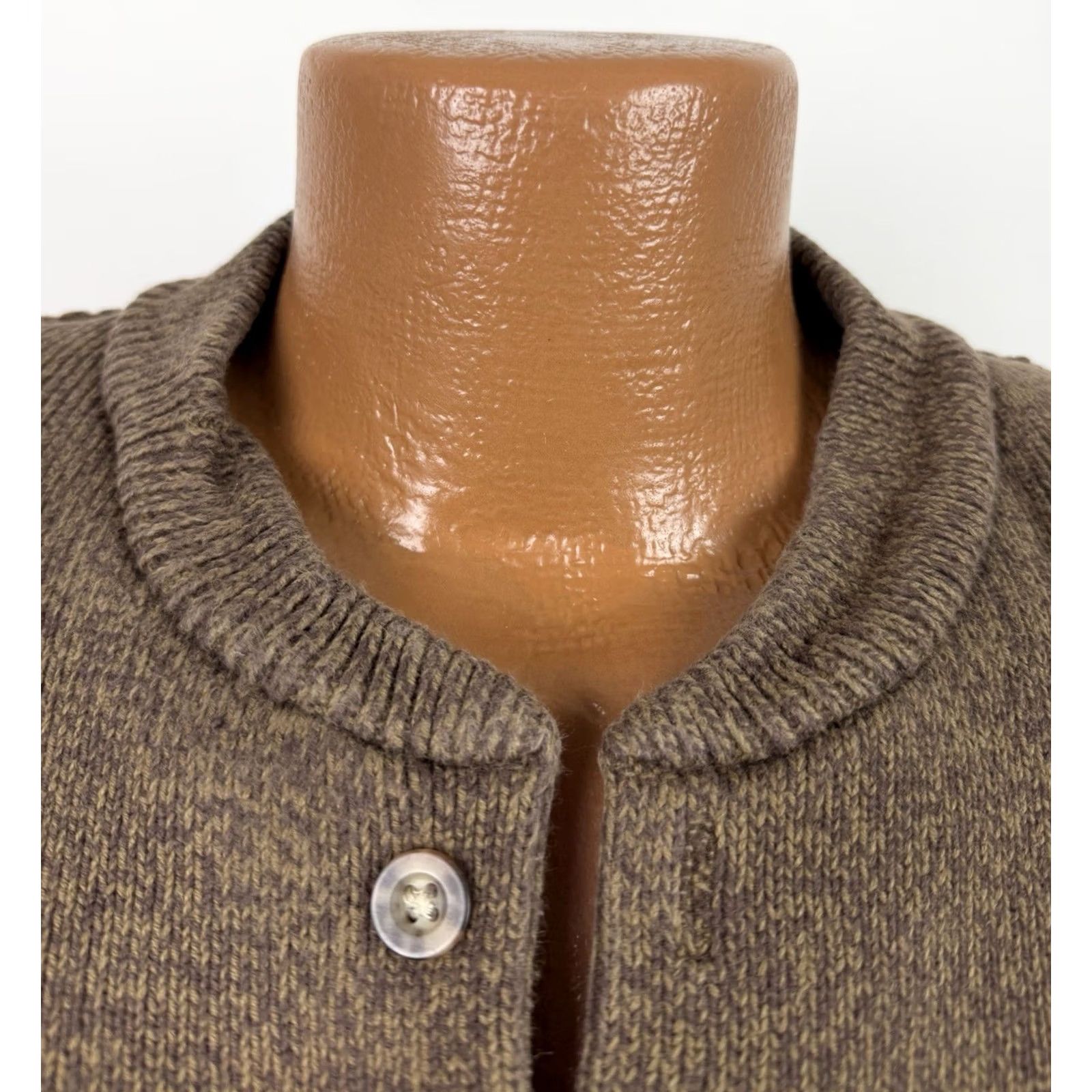 Vintage VINTAGE Cabela's Sweater Henley Mens XL Tall Brown Cotton Knit Ribbed 90s Grunge Retro Weightful Patch +Measurements (No holes) Mens Size US XL / EU 56 / 4 - 4 Thumbnail