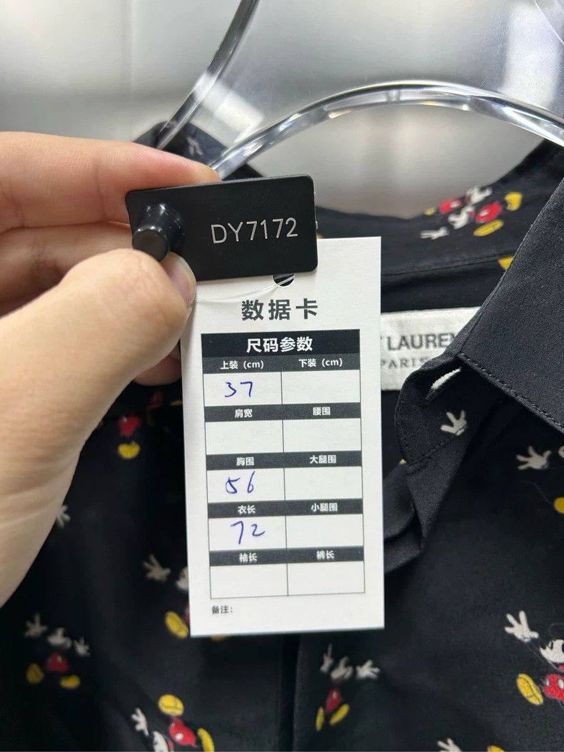 Saint Laurent Paris saint Laurent paris size 37 Mickey Shirt 2503-Nextarrow Size US M / EU 48-50 / 2 - 4 Thumbnail