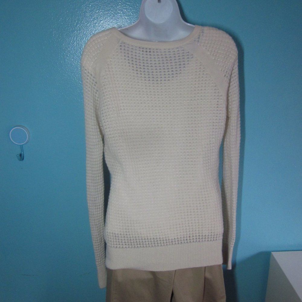 Vince Vince Womens Size L Cream Cashmere Pullover Sweater Size L / US 10 / IT 46 - 12 Thumbnail