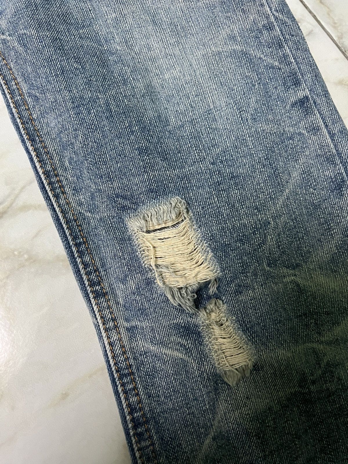If Six Was Nine × Japanese Brand VINTAGE 90’S STYLE ART JAPAN DISTRESS JEAN Size US 31 - 10 Thumbnail