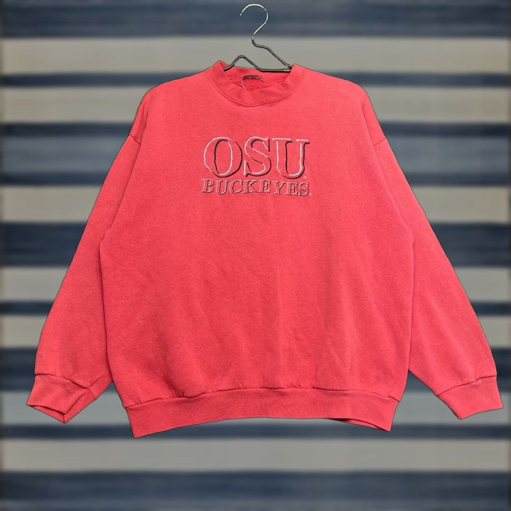 Vintage Ohio State Buckeyes Sweatshirt Mens L OSU 90s Y2K USA Crewneck Sportswear Buckeyes Team Edition Size US L / EU 52-54 / 3 - 1 Thumbnail