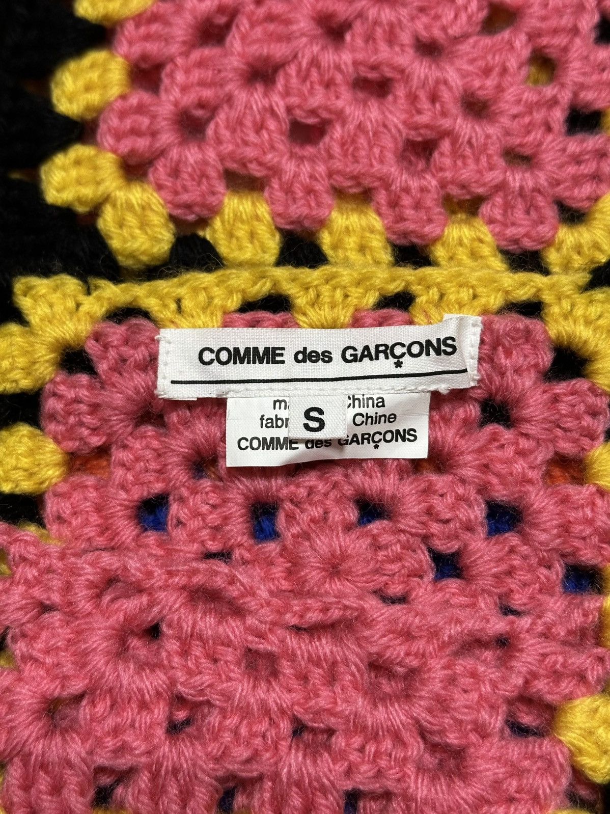 Comme des Garcons COMME DES GARCONS Patchwork Knit Sweater Size S / US 4 / IT 40 - 6 Thumbnail