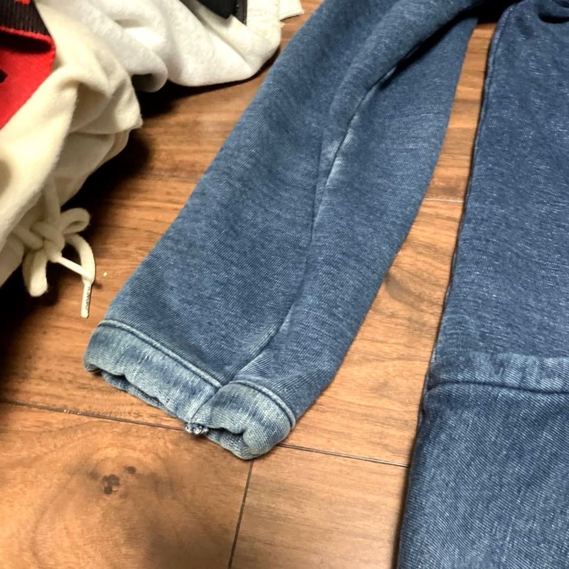 Vintage VINTAGE 45rpm Indigo Cotton Jersey Coverall Jacket Shirt Mens Size 1 Blue Used Japan 45rpm Workwear Size US XS / EU 42 / 0 - 5 Thumbnail