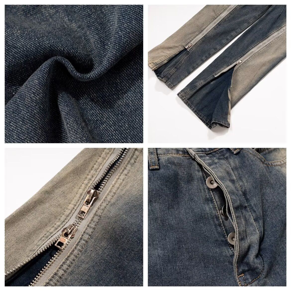 Japanese Brand × Vintage Loose high street wide leg jeans men's straight leg pants Size US 32 / EU 48 - 6 Thumbnail