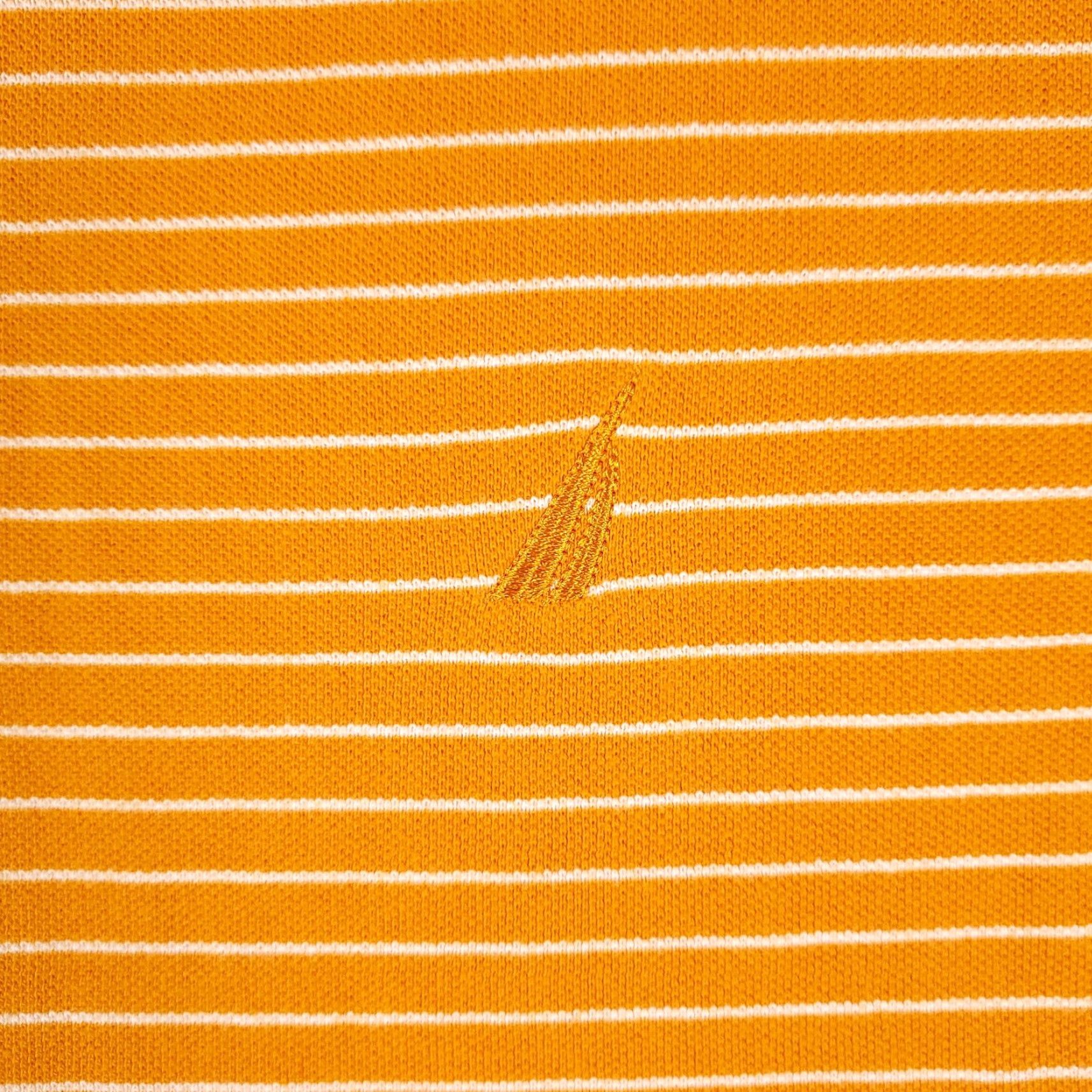 Nautica Nautica Polo Shirt Mens XL Orange Striped Short Sleeve Casual Button-Front Classic Colorful Preppy Shirt Mens XL Orange Size US XL / EU 56 / 4 - 2 Thumbnail