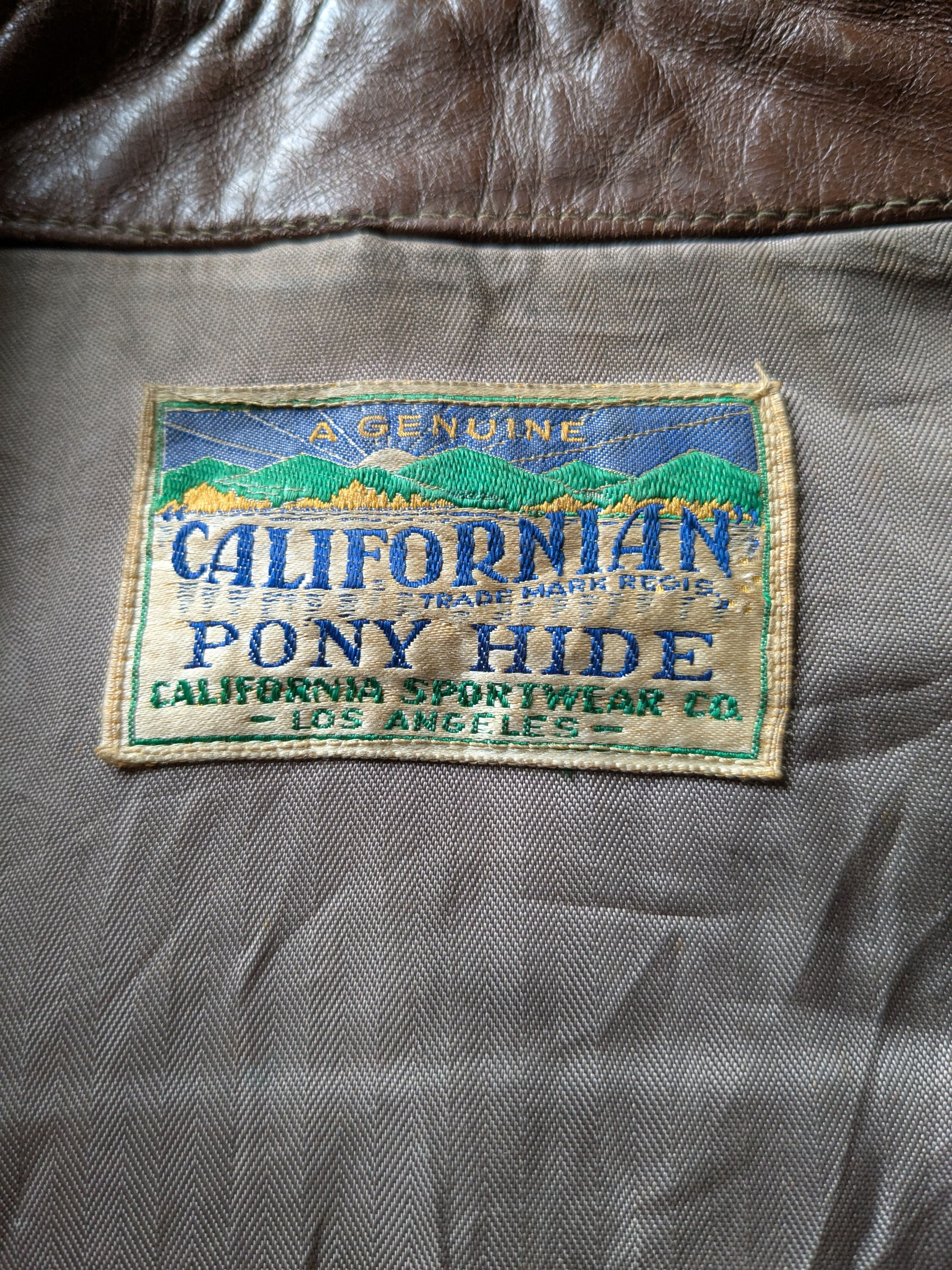 Other 40s-50s California Sportswear Horsehide Half Belt L/XL Size US XL / EU 56 / 4 - 5 Thumbnail