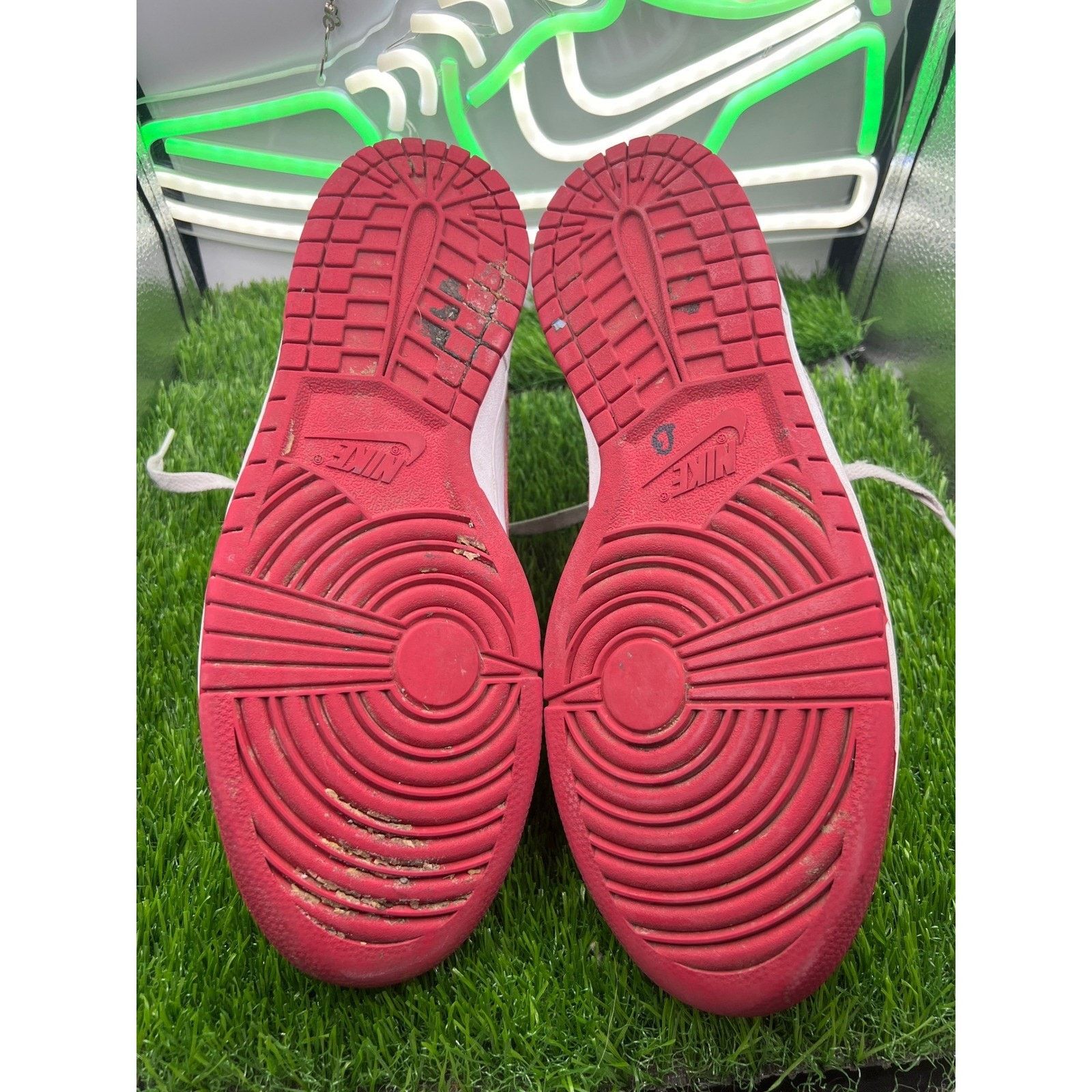 Nike Nike Big Nike Low Athletic Shoes White/Gym Red Men 9 Size US 9 / EU 42 - 4 Thumbnail