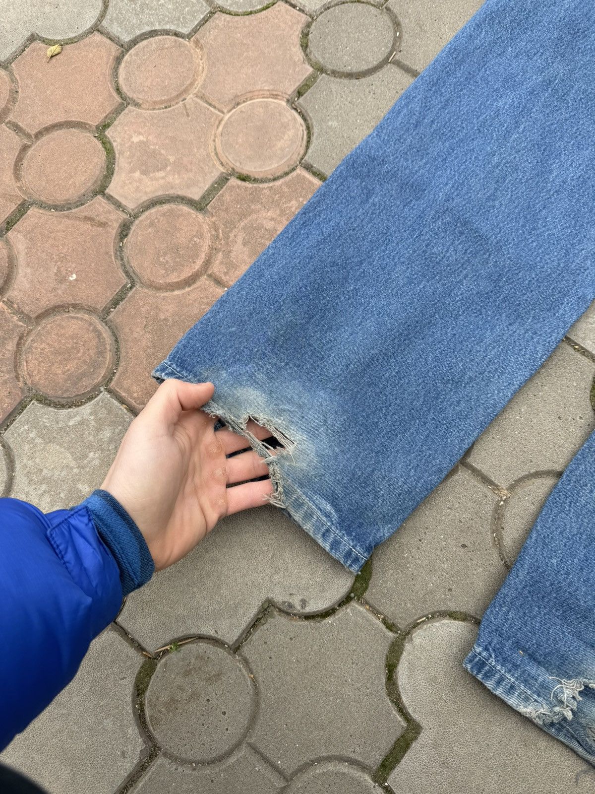 Carhartt × Carhartt Wip × Vintage Vintage Distressed Carhartt Carpenter Work Pant USA Size US 32 / EU 48 - 9 Thumbnail