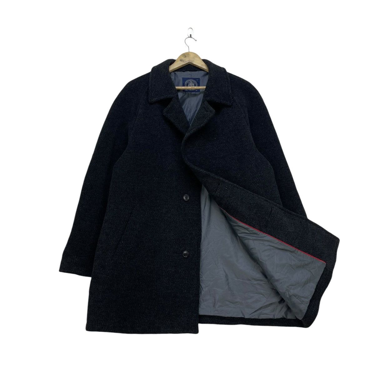 Autumn Cashmere × J. Press 💥Vintage J Press Double Breast Wool Long Coat Jacket Size US M / EU 48-50 / 2 - 1 Thumbnail