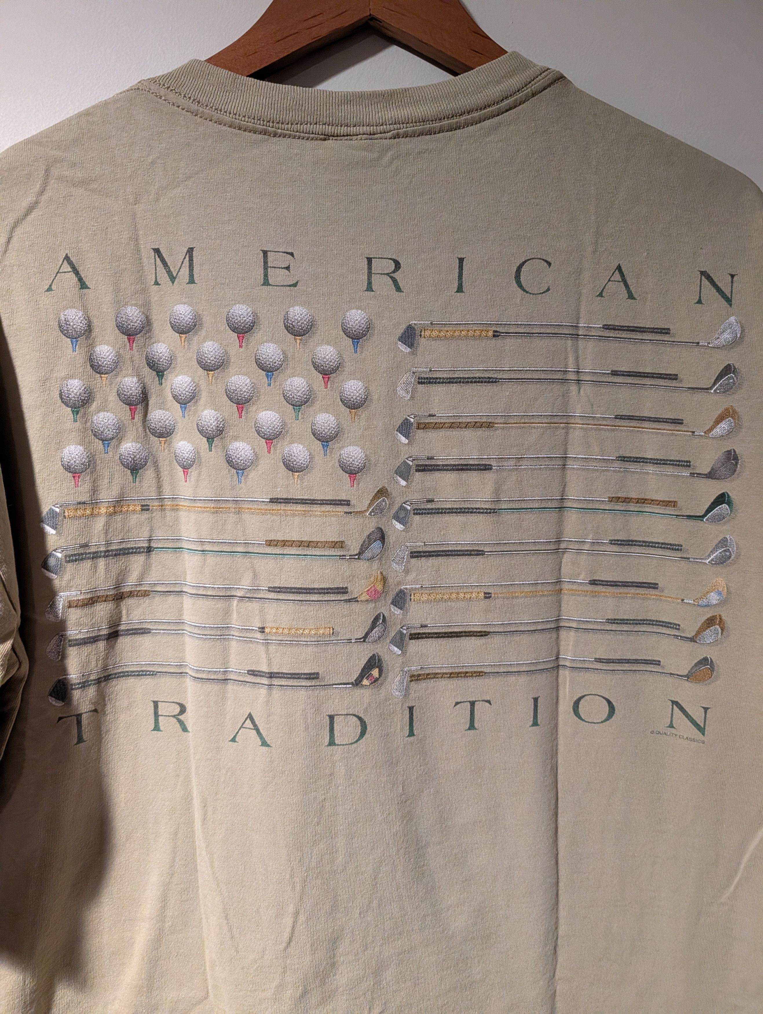 Sports Specialties VTG American Tradition Golfing Flag T-Shirt XL Sportswear Size US XL / EU 56 / 4 - 2 Thumbnail