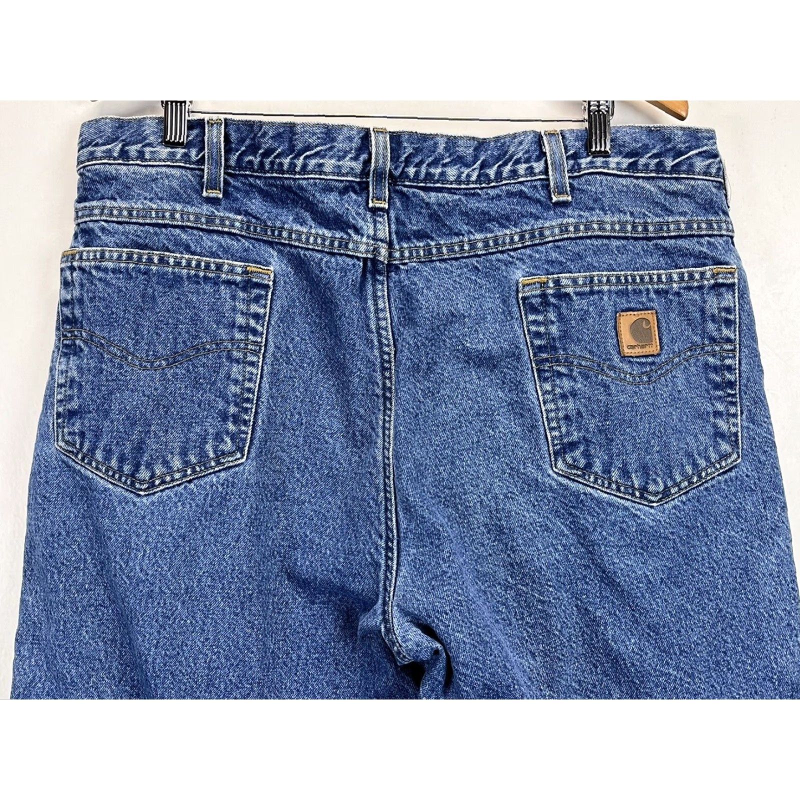 Carhartt Carhartt Fleece Lined Jeans Sz 40 x 30 Mens Blue Relaxed Fit Warm Size US 40 / EU 56 - 4 Thumbnail