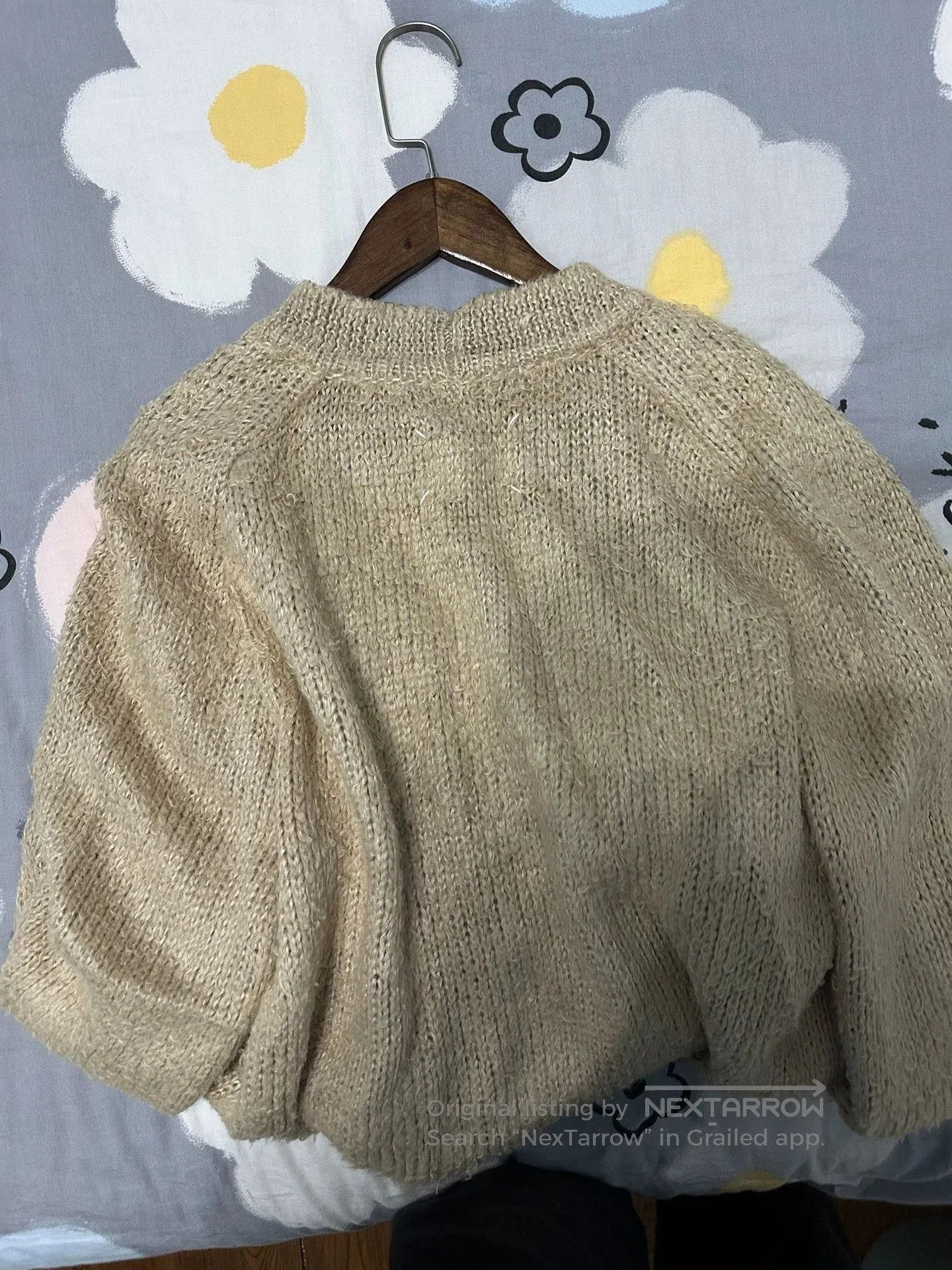 Maison Margiela Beige Open-Front Knit Cardigan XS. Size US XS / EU 42 / 0 - 5 Thumbnail
