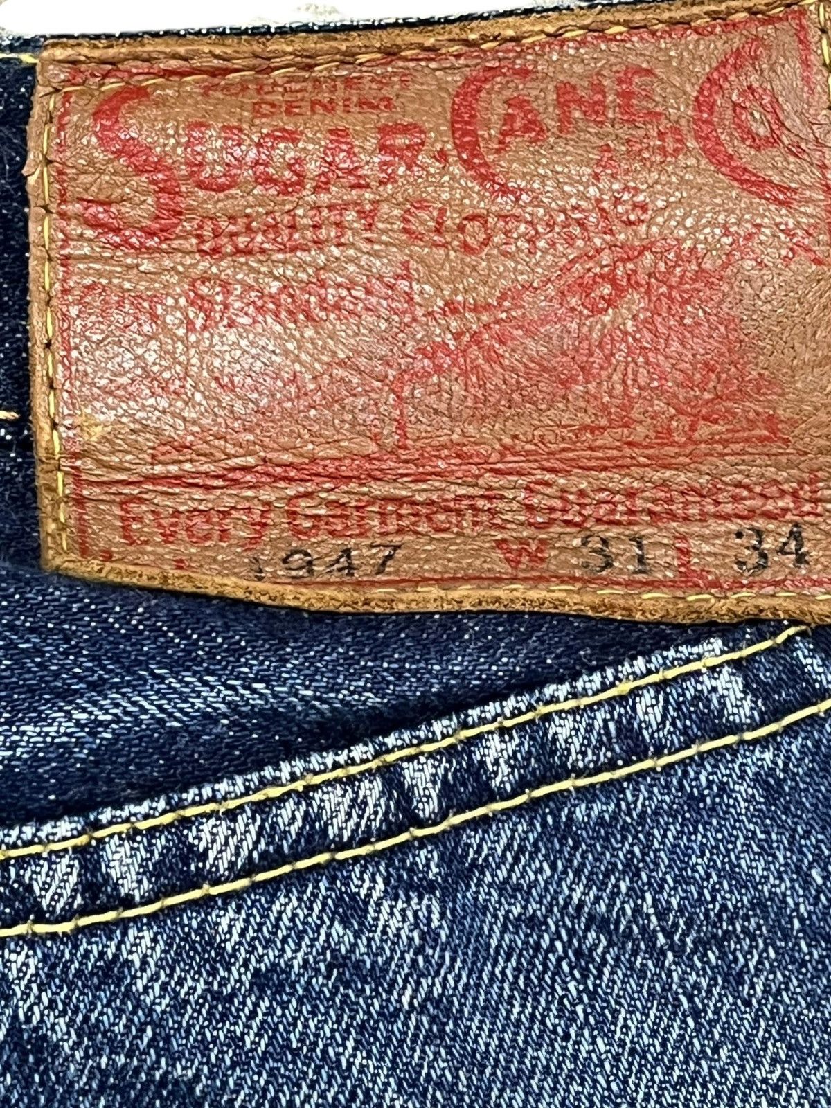 Sugar Cane Vintage Sugar Cane 1947 Selvedge Distressed Denim Size US 29 - 8 Thumbnail