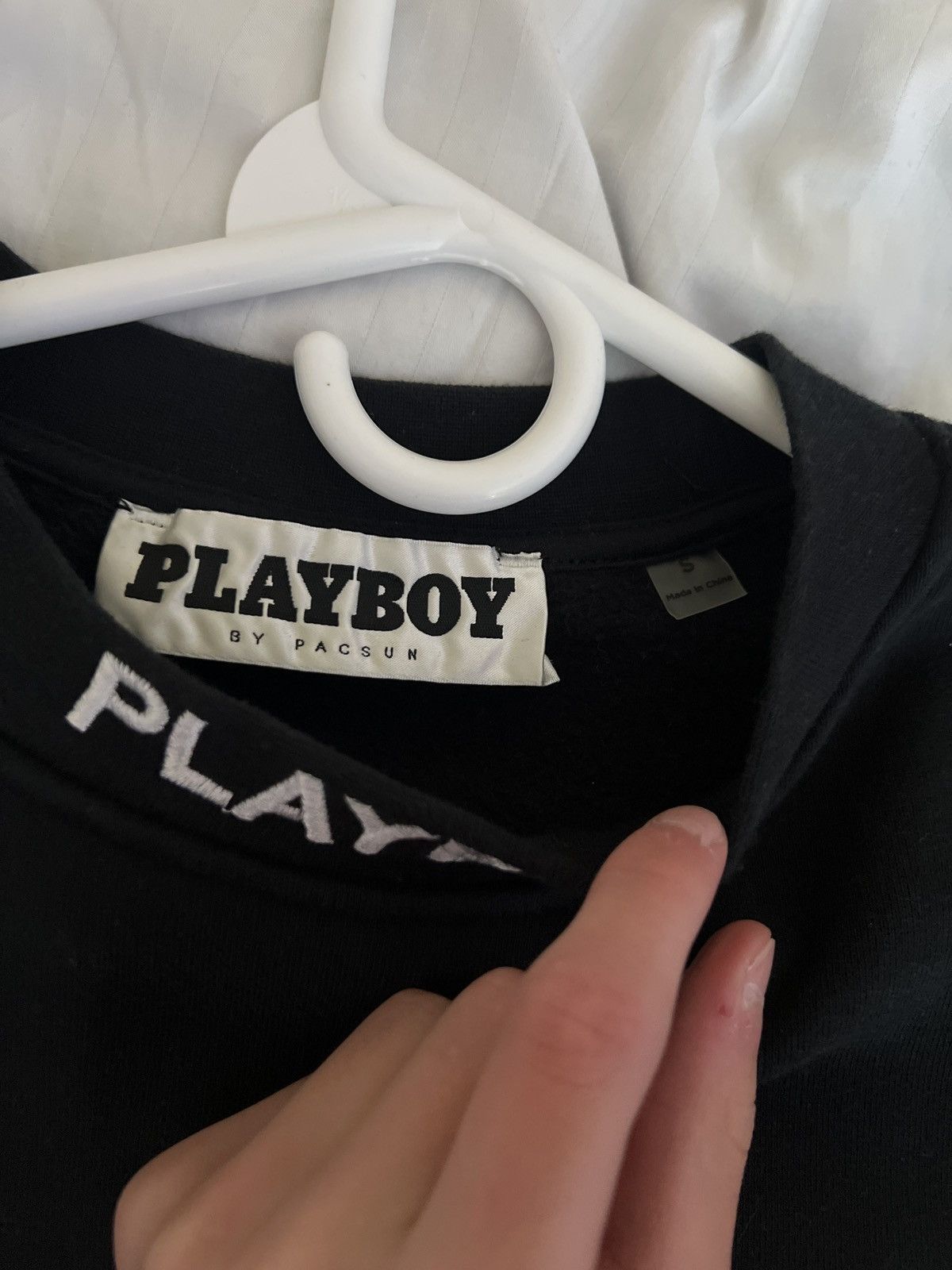 Playboy Playboy Black Crewneck W/ Neck Lettering Size US S / EU 44-46 / 1 - 4 Thumbnail