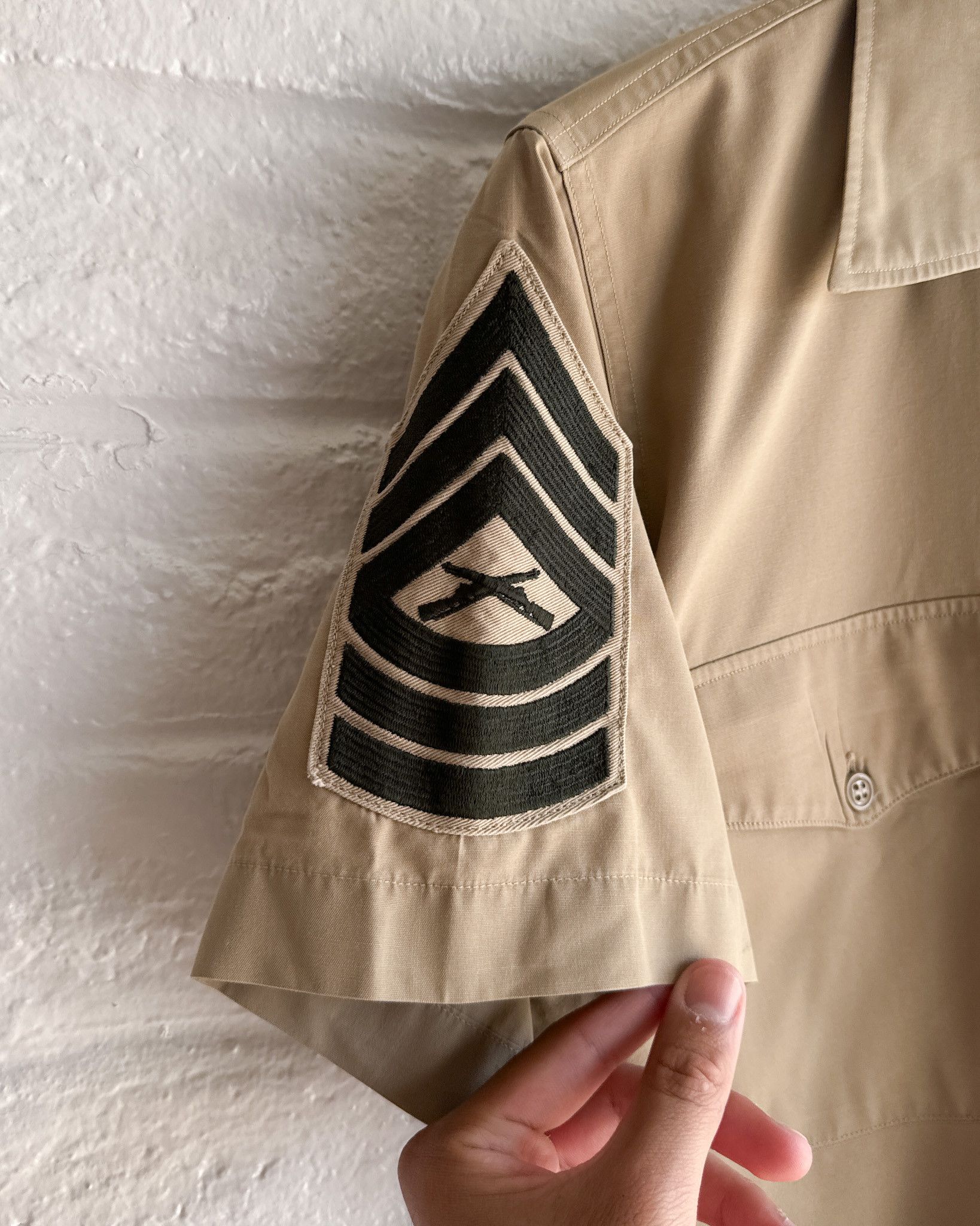 Vintage Vintage 1960s USMC Sergeant Charlie Shirt Uniform Men's M Size US M / EU 48-50 / 2 - 3 Thumbnail