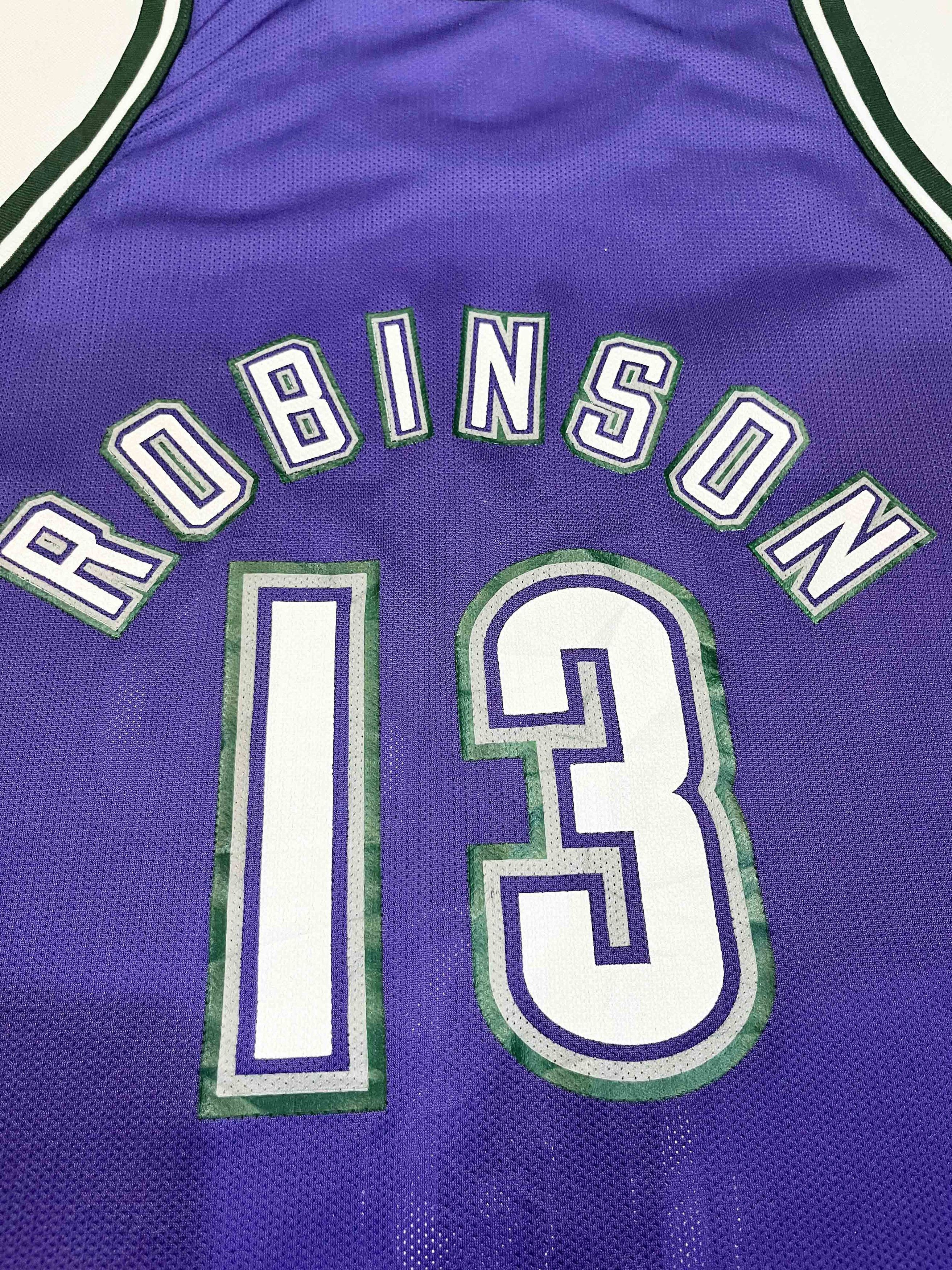 Champion × NBA × Vintage Vintage Champion NBA Milwaukee Bucks ROBINSON #13 Jersey Size US M / EU 48-50 / 2 - 6 Thumbnail