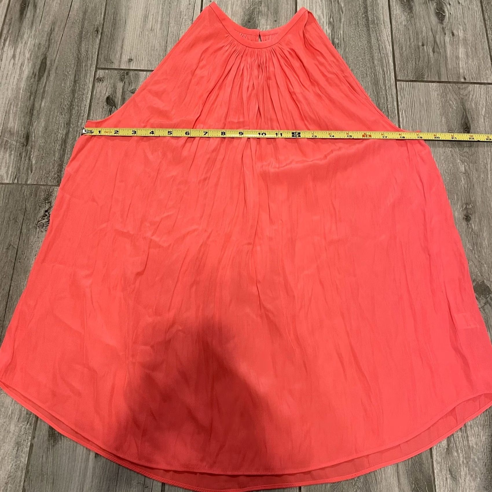 Ramy Brook NWT Ramy Brook Draped Pleated Sleeveless Long Halter Piper Top Pink Glow XS Womens XS Pink Ramie Glow Cruise Size XS / US 0-2 / IT 36-38 - 5 Thumbnail