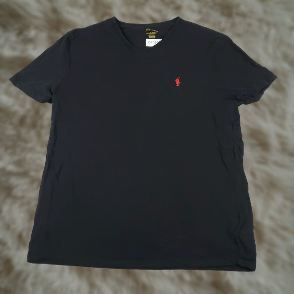 Ralph Lauren RALPH LAUREN T-Shirt Men's Large Black Casual Short Sleeve Crew Neck Regular Fit Size US L / EU 52-54 / 3 - 1 Thumbnail