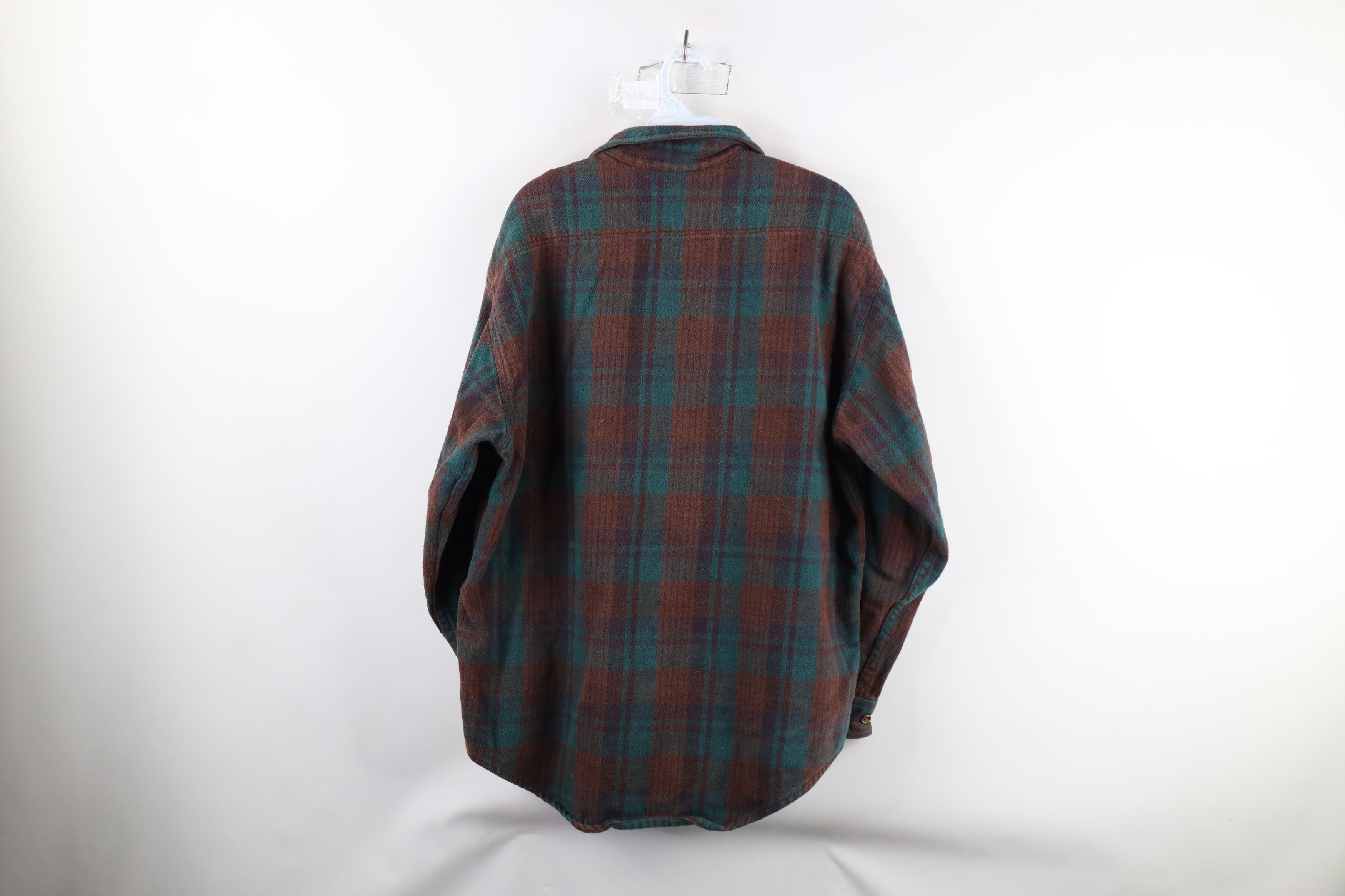 Vintage Vintage 90s Streetwear Heavyweight Button Shirt Plaid USA Size US L / EU 52-54 / 3 - 7 Thumbnail