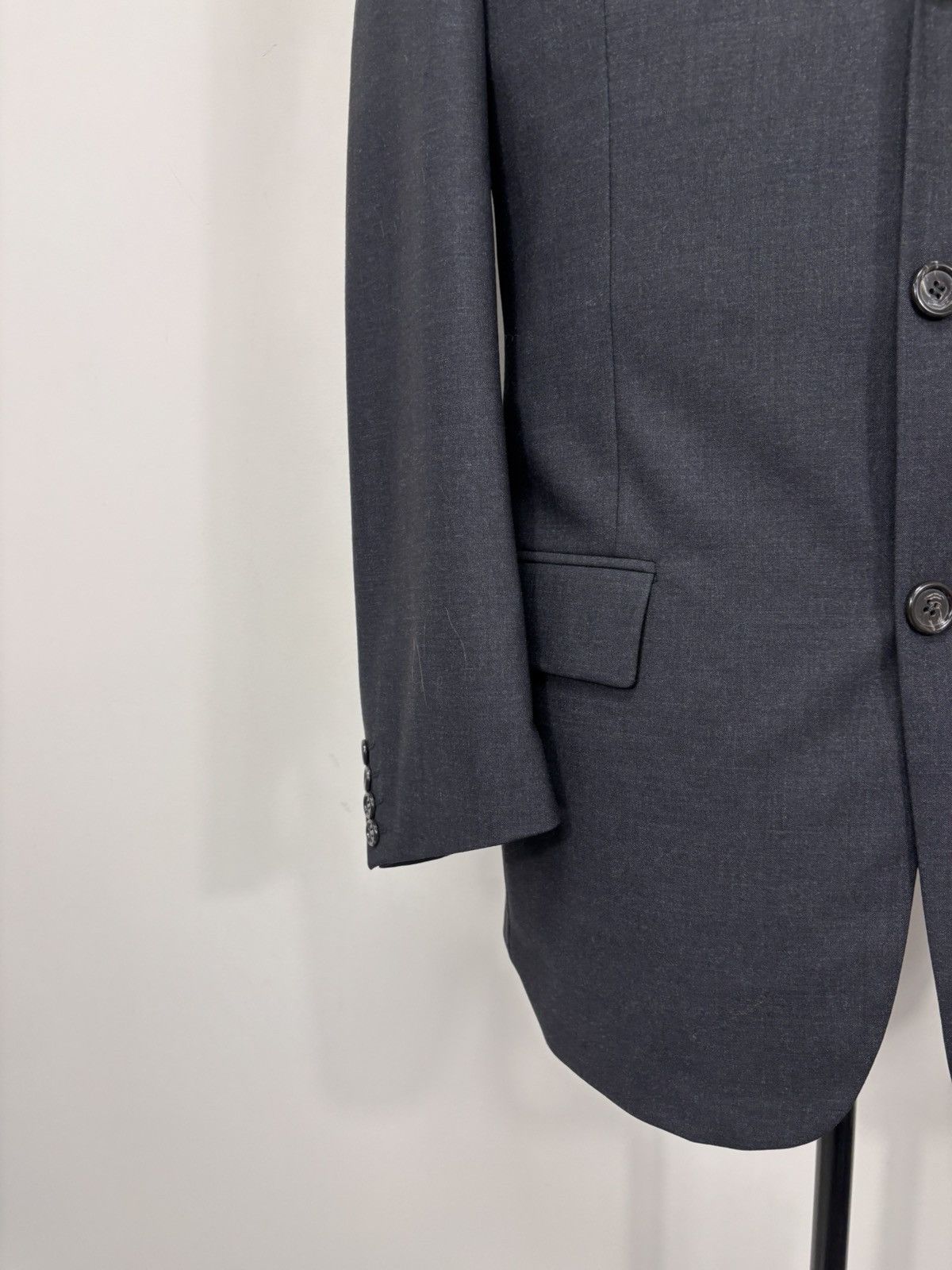 Corneliani Corneliani CC Men’s Grey Wool Stretch Blazer Jacket Size 38R - 4 Thumbnail