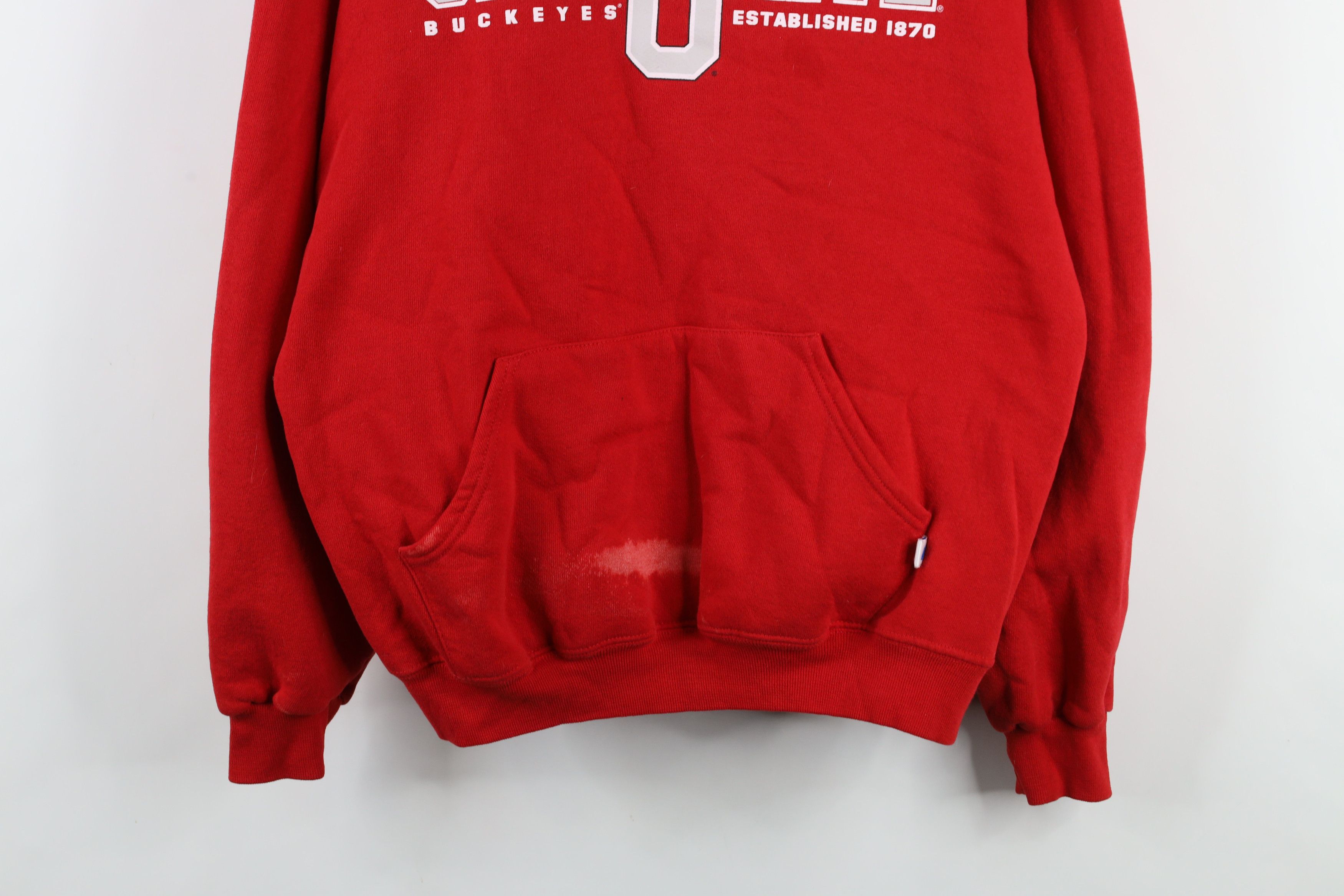 Russell Athletic × Vintage Vintage 90s Russell Athletic Ohio State University Hoodie Size US XL / EU 56 / 4 - 3 Thumbnail