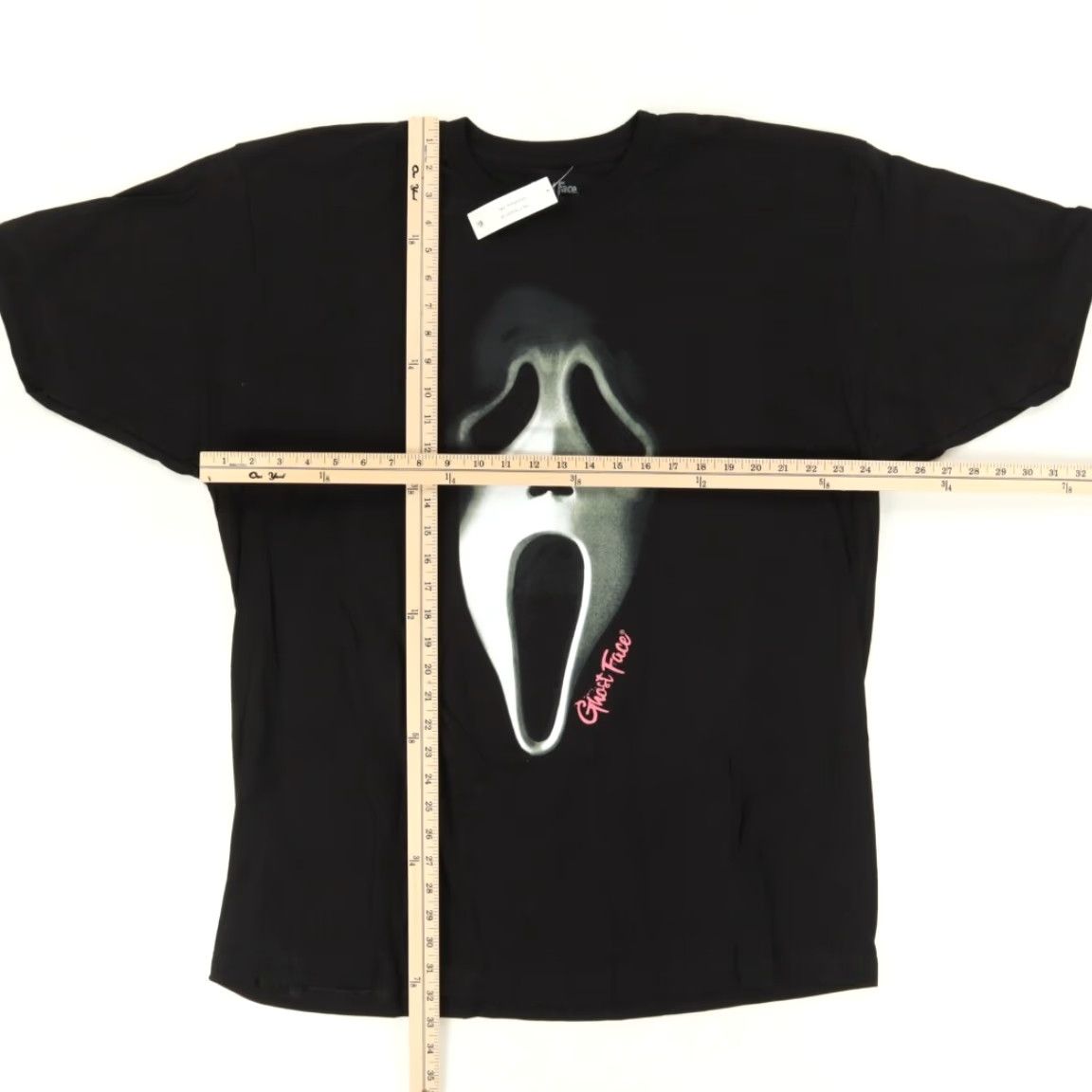 Vintage Ghostface Scream Mask Solid T-Shirt Black Men's 2XL Shirt Men 2XL Ghostface Scream Mask Solid T-Shirt Black Size US XXL / EU 58 / 5 - 3 Thumbnail