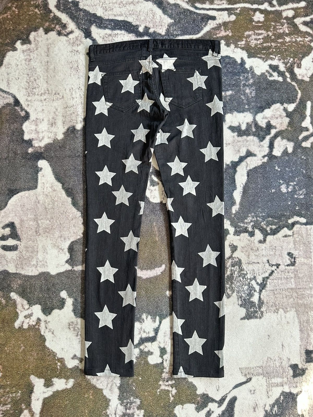 Hedi Slimane × Saint Laurent Paris 2015 Saint Laurent Paris star overprint slim denim Size US 31 - 2 Thumbnail