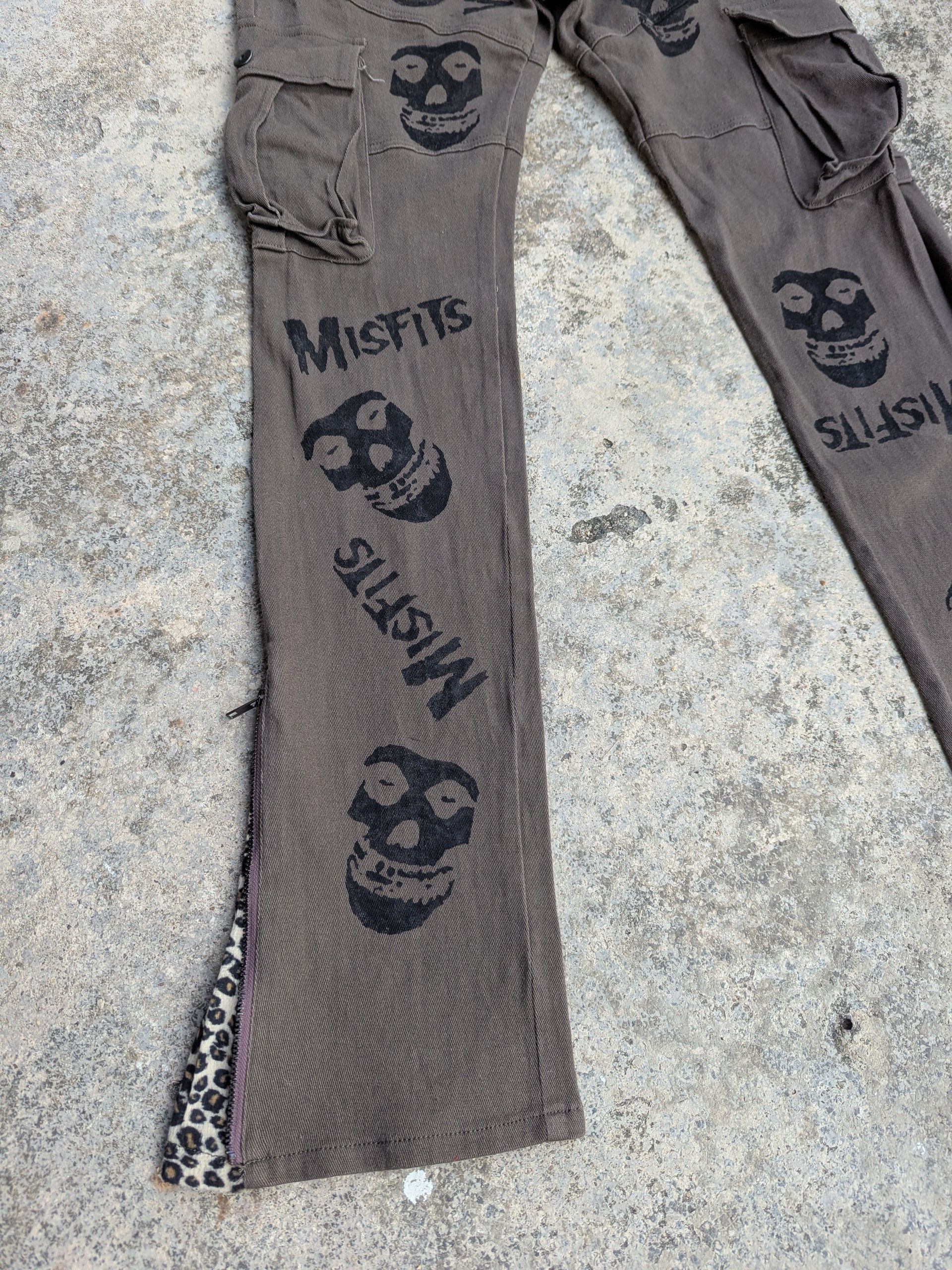 14th Addiction × Misfits 🇯🇵 Vintage 90s Bondage Pants Misfits Custom Black Baccara Size 32" / US 10 / IT 46 - 3 Thumbnail