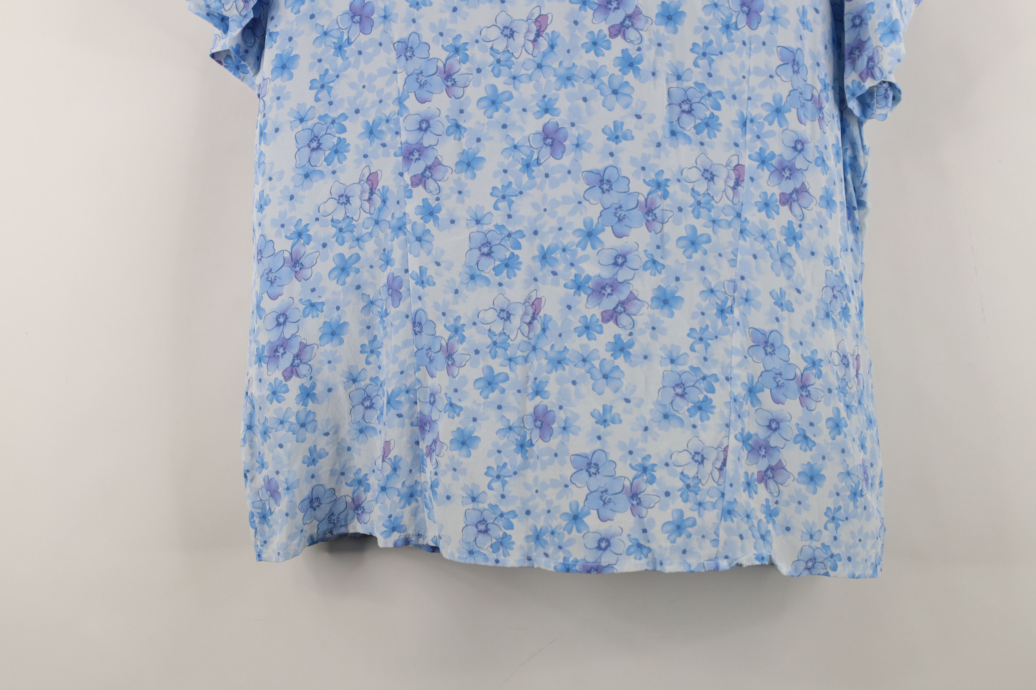 Vintage Vintage 90s Streetwear Floral Camp Collar Button Shirt Size L / US 10 / IT 46 - 11 Thumbnail