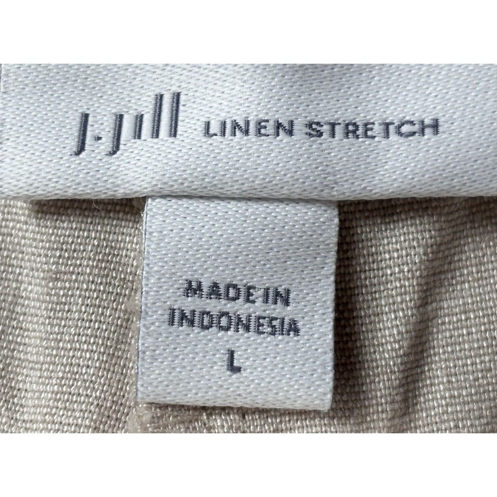 J. Jill J. Jill Women's Large Linen Ankle Pants Beige Size 36" / US 14 / IT 50 - 6 Thumbnail